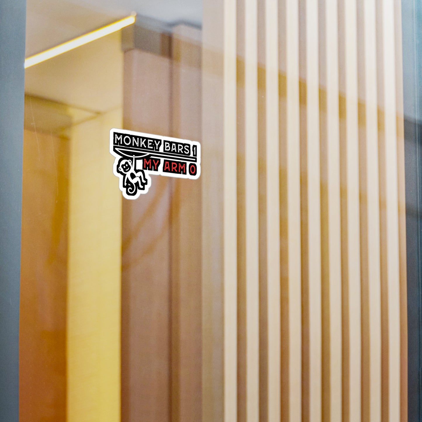 Monkey Bars 1 - My Arm 0 - Broken Sticker for Laptop Sticker. Water Bottle Sticker, Vinyl Arm Decal - Broken Gift