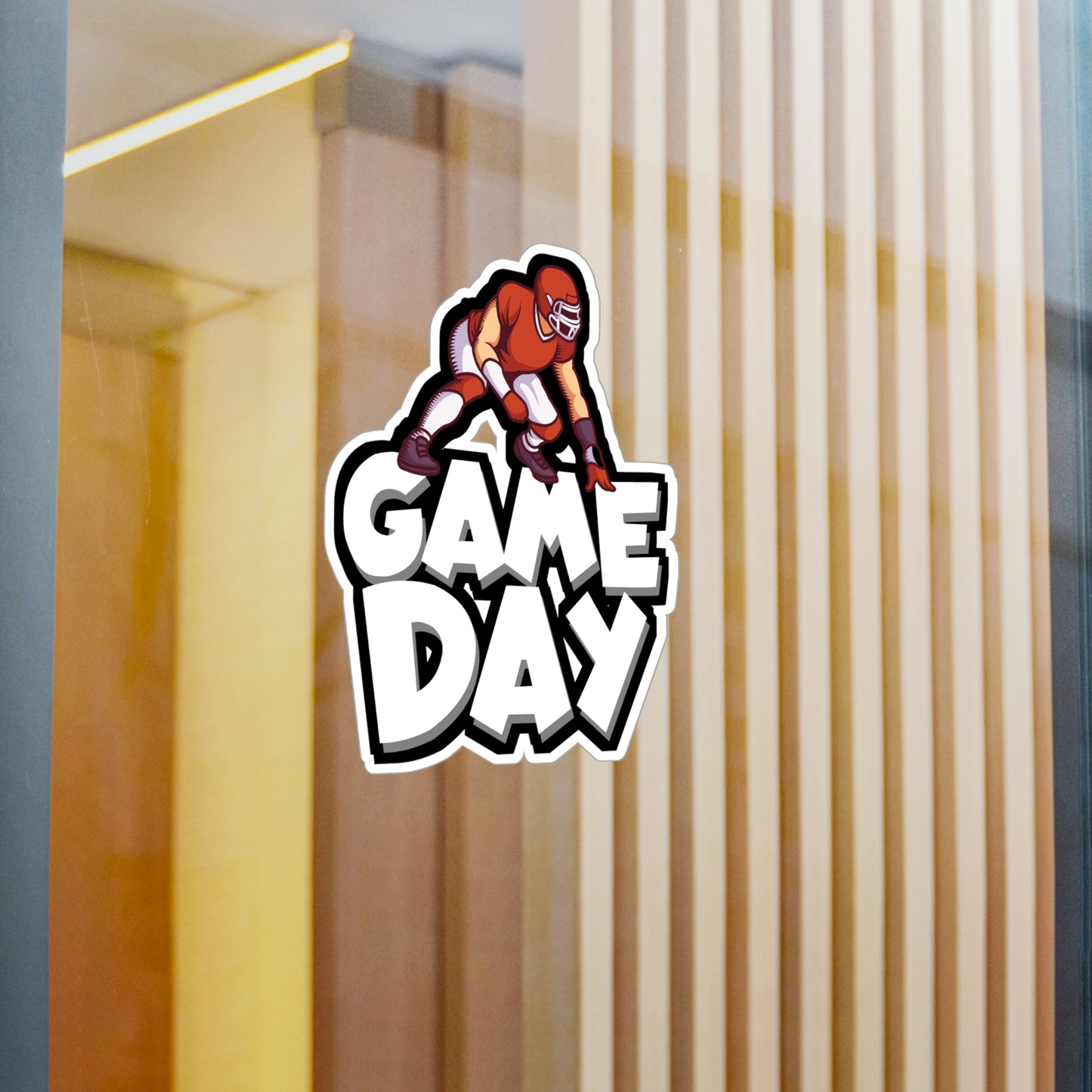 Game day - Rugby Sticker for Wall, Laptop, Window, Truck, Car Rugby Gift Vinyl Football Decal Sticker