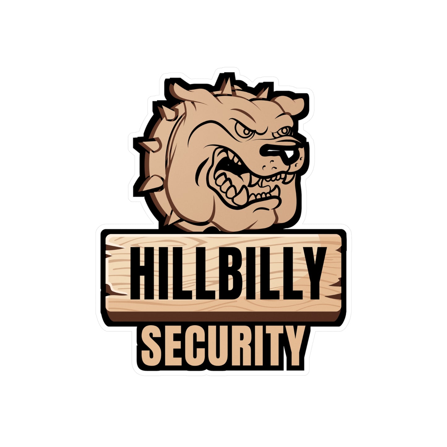 Hillbilly Security - Hillybilly Sticker for Wall, Laptop, Window, Truck, Car Hillybilly Gift Vinyl Redneck Decal Sticker