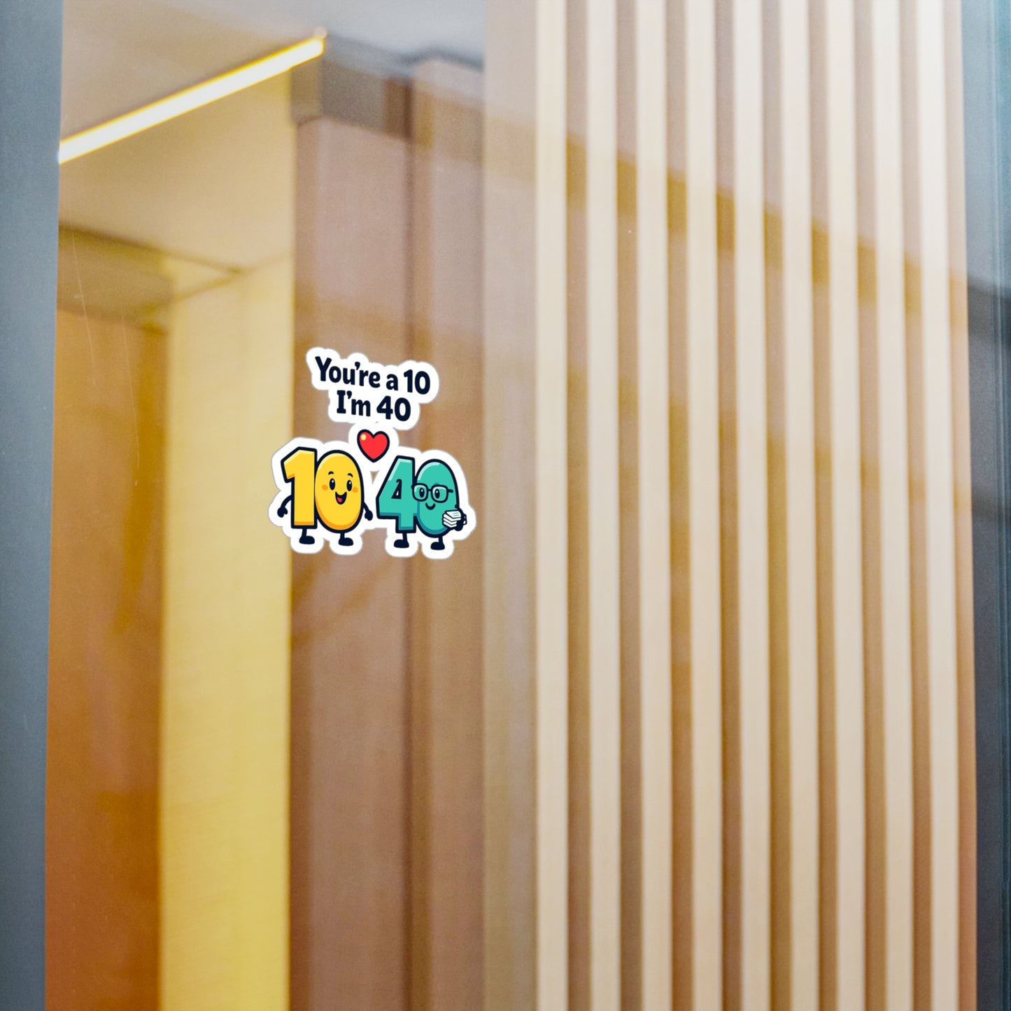 Accountant Sticker You’re a 10 I’m 40 Funny Balance Spreadsheet Amortization Vinyl Waterproof Decals for Laptop Water Bottle