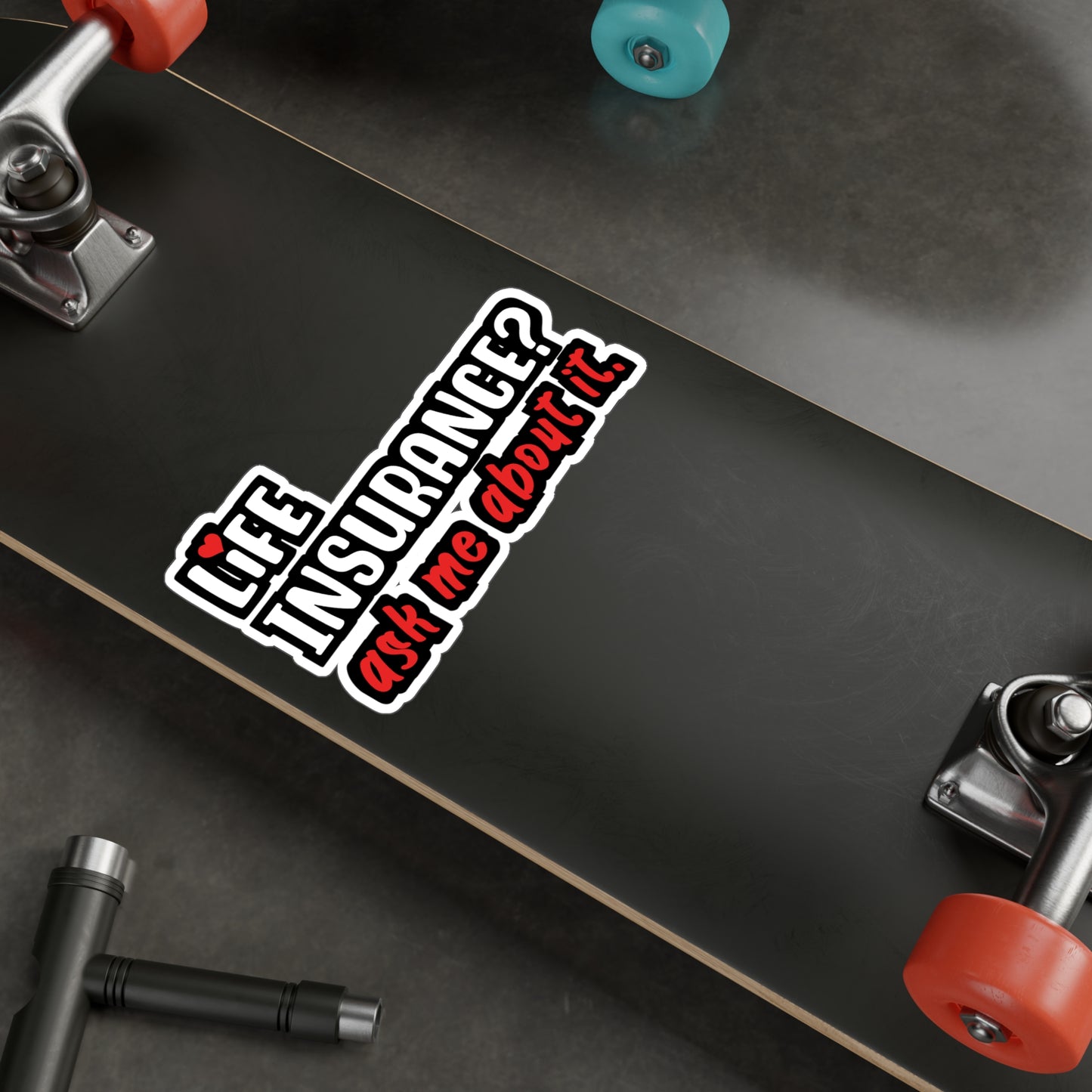 Life Insurance Ask Me About It | Insurance-agent Sticker | Policy Decals | Premium Laptop Sticker | Insurance-agent Gift | Policy Gift