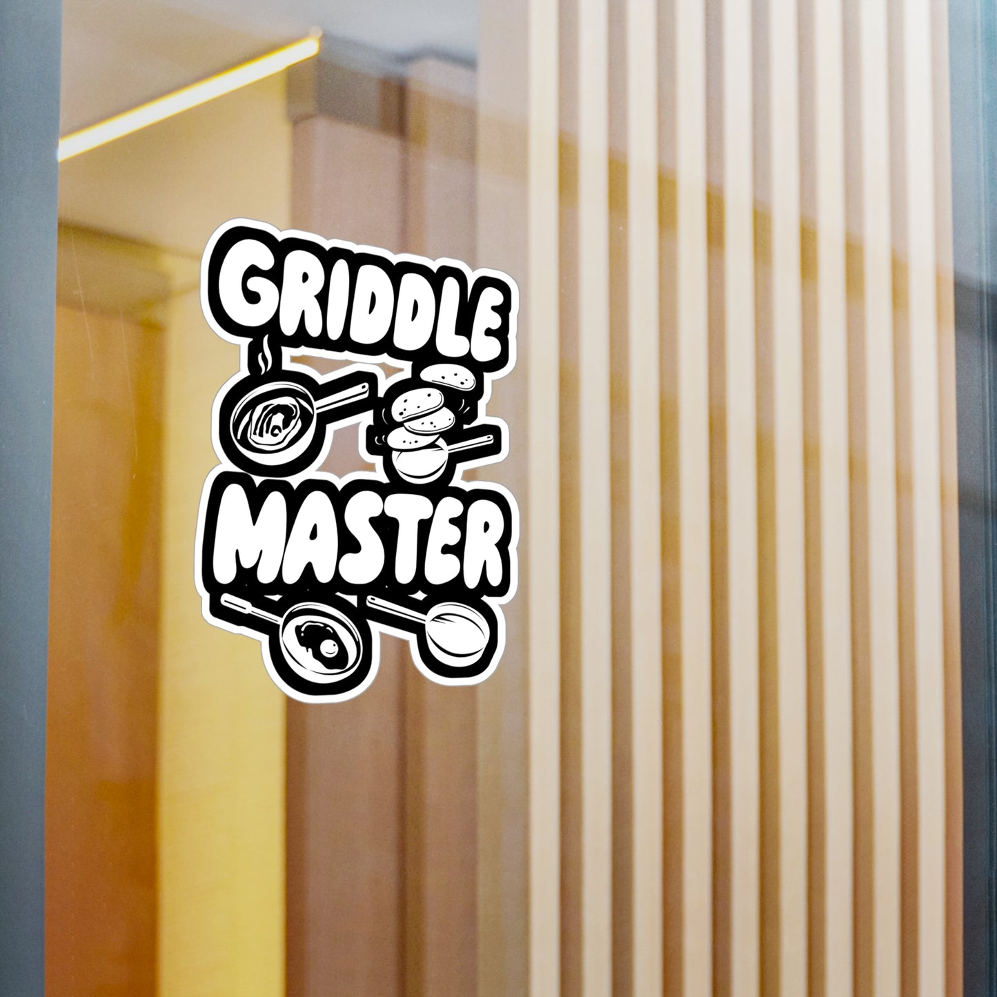 Griddle Master - Barbecue Sticker for Wall, Laptop, Window, Truck, Car Barbecue Gift Vinyl Bbq Decal Sticker