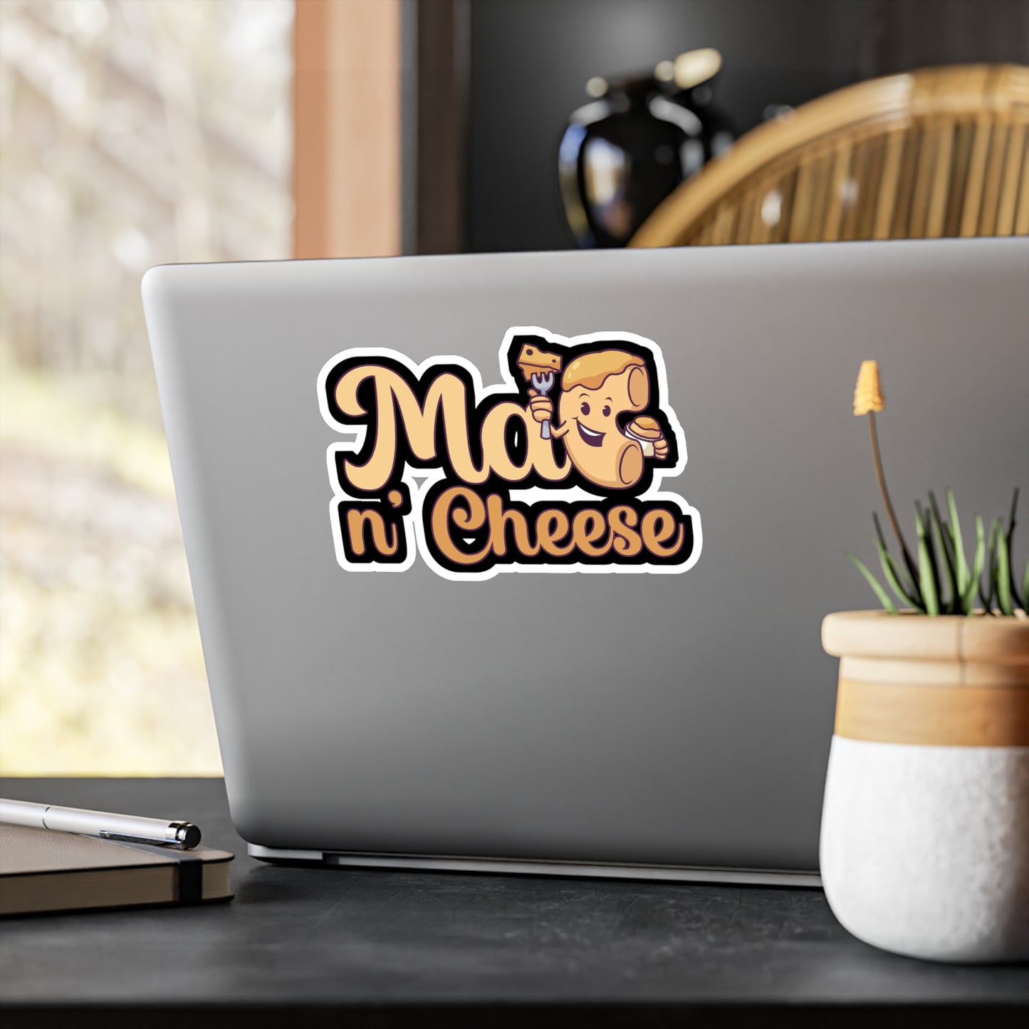 Mac n Cheese - Mac n cheese Sticker for Wall, Laptop, Window, Truck, Car Mac n cheese Gift Vinyl Mac & cheese Decal Sticker
