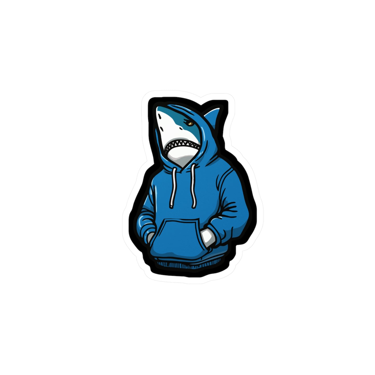 Cool Shark - Cool Sticker for Car Window Laptop Sticker. Water Bottle Sticker, Vinyl Shark Decal, Hoodie Sticker - Cool Gift