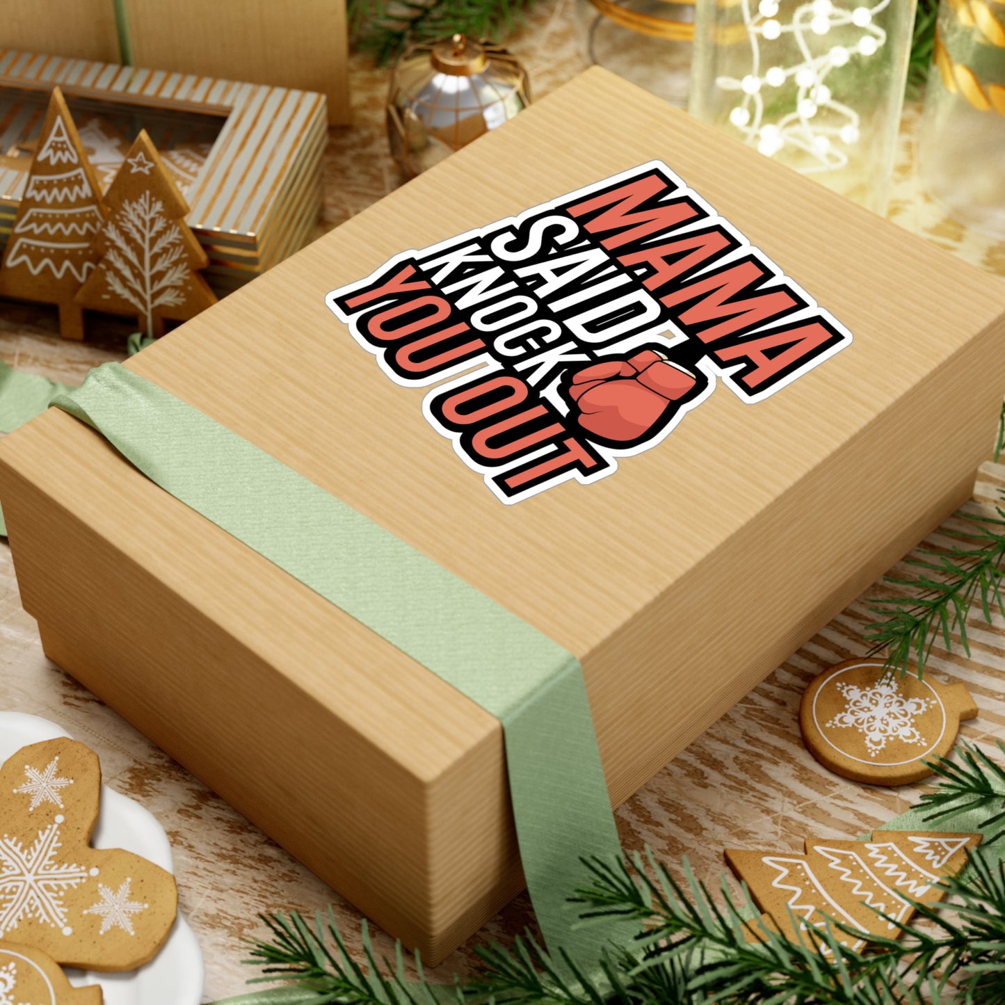 Mama Said Knock Out You - Karate Sticker for Wall, Laptop, Window, Truck, Car Karate Gift Vinyl Material arts Decal Sticker