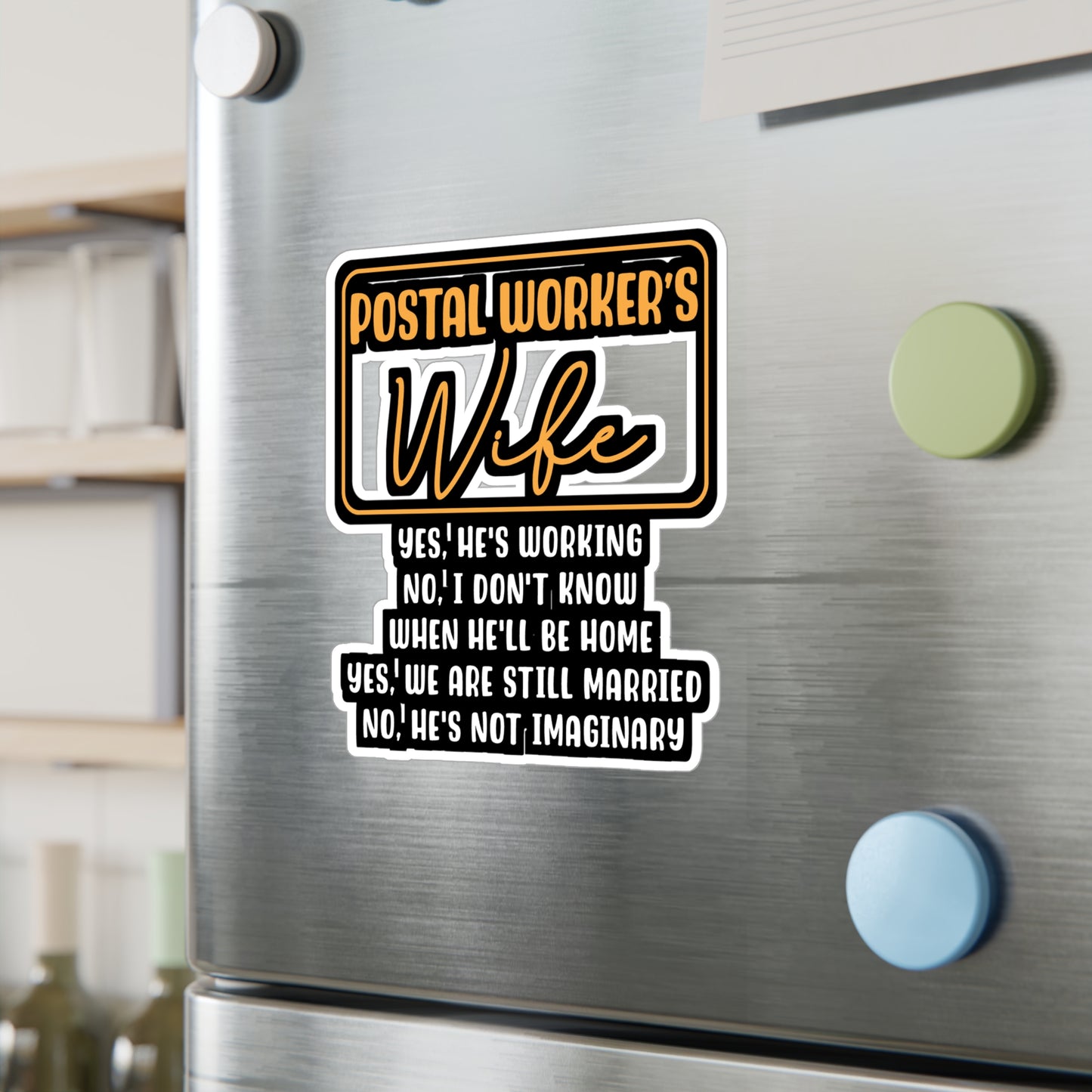 Postal Worker's Wife | Postal worker Sticker | Funny postal worker Decals | Postal worker Gift