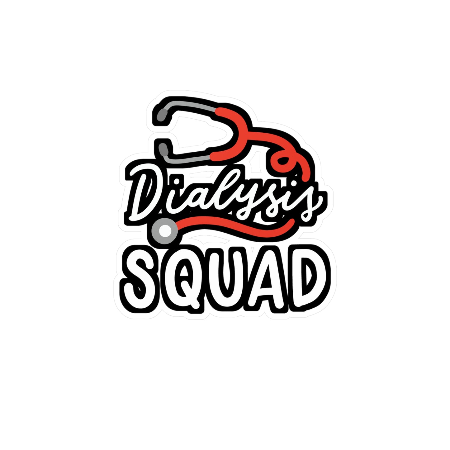 Dialysis Squad - Dialysis Sticker for Car Window Laptop Sticker. Water Bottle Sticker, Vinyl Kidney Decal, Stone Sticker - Dialysis Gift