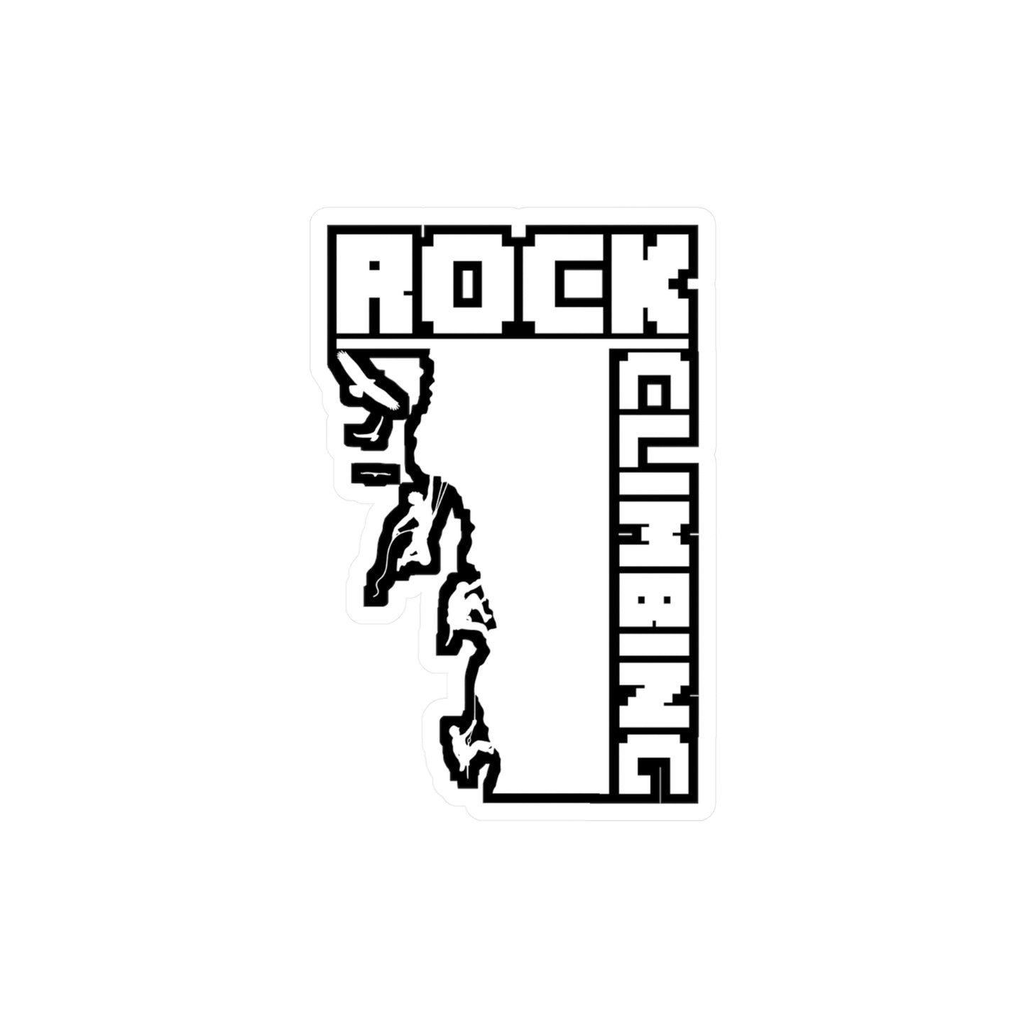 Rock Climbing - Climbing Sticker for Laptop Sticker. Water Bottle Sticker, Vinyl Bouldering Decal - Climbing Gift