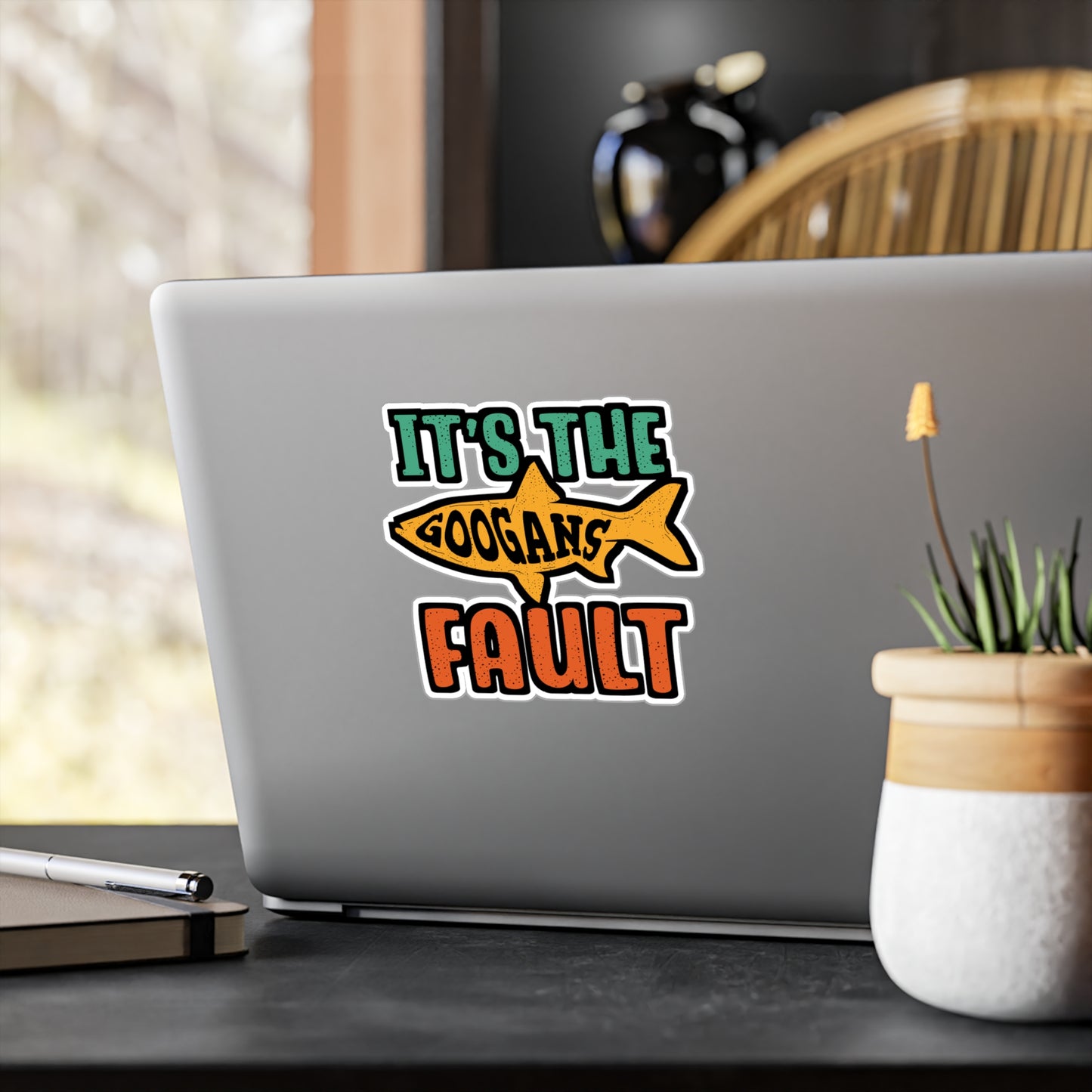 It's The Googans Fault | Googan Sticker | Fishing Decals | Hook Laptop Sticker | Googan Gift | Fishing Gift