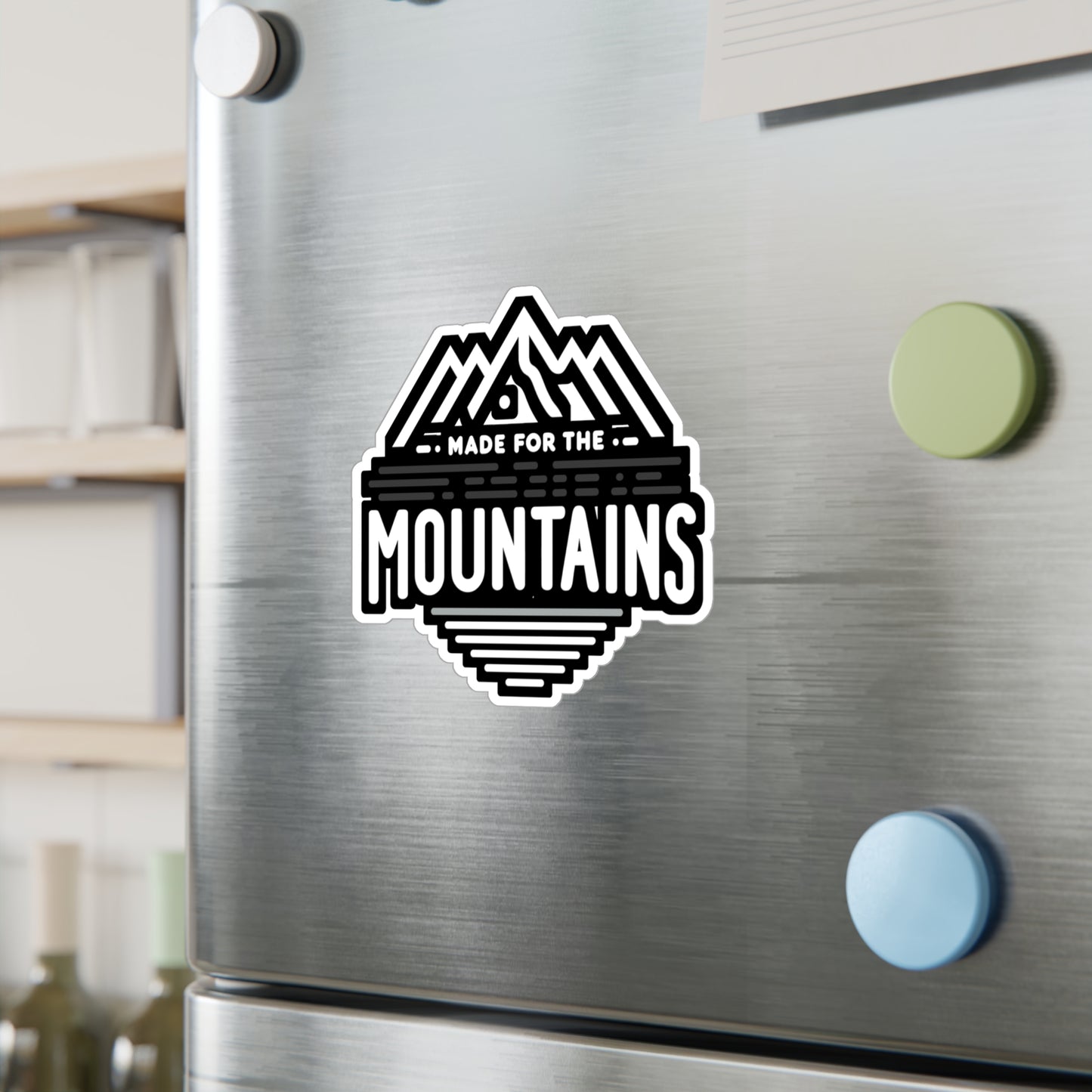 Made For The Mountains - Hiking Sticker for Laptop Sticker. Water Bottle Sticker, Vinyl Hiker Decal - Hiking Gift