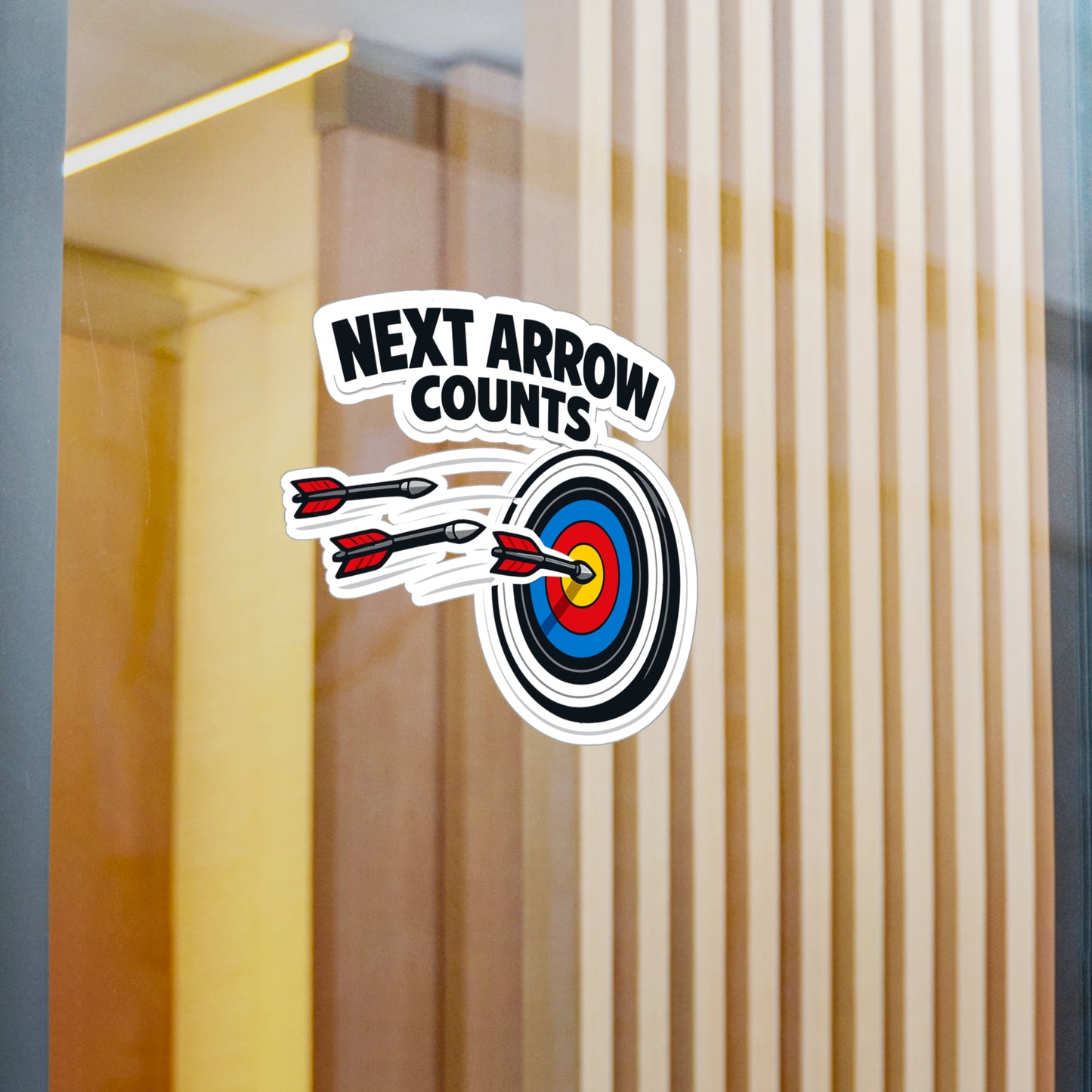 Archery Sticker Next Arrow Counts Vinyl Waterproof Decals for Laptop Water Bottle, Archer Hunting Shoot Gear