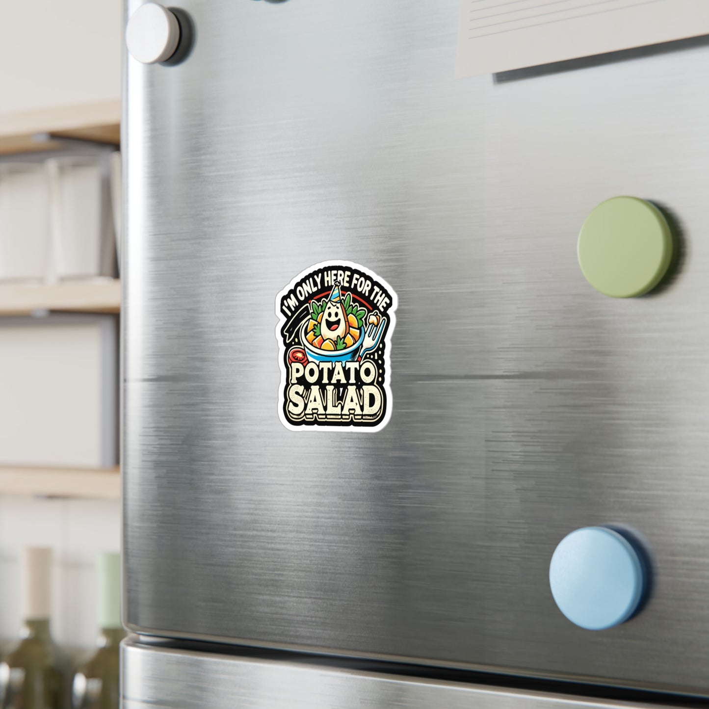 I'm Only Here for The Potato Salad - Potato Sticker for Laptop Sticker. Water Bottle Sticker, Vinyl Salad Decal - Potato Gift