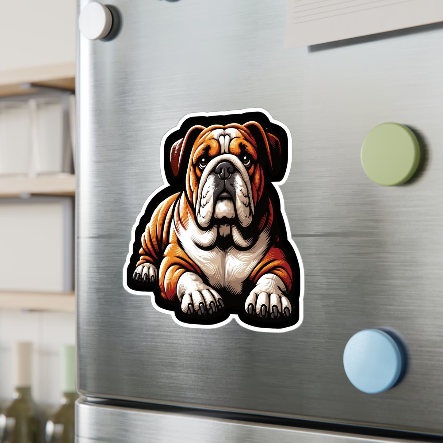 Bulldog Dog - Bulldog Sticker for Car Window Laptop Sticker. Water Bottle Sticker, Vinyl Dog Decal, Loyal Sticker - Bulldog Gift