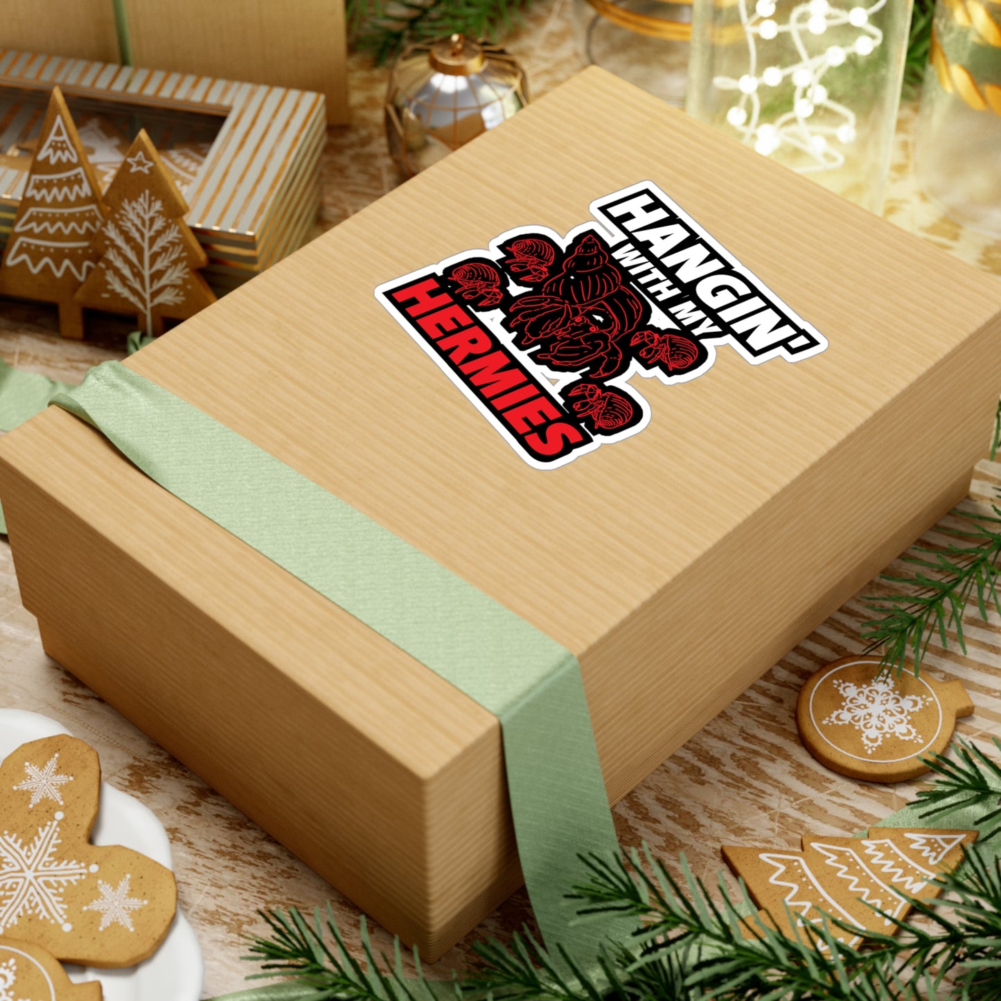 Hangin' With My Hermies - Hermit Sticker for Laptop Sticker. Water Bottle Sticker, Vinyl Hermies Decal - Hermit Gift