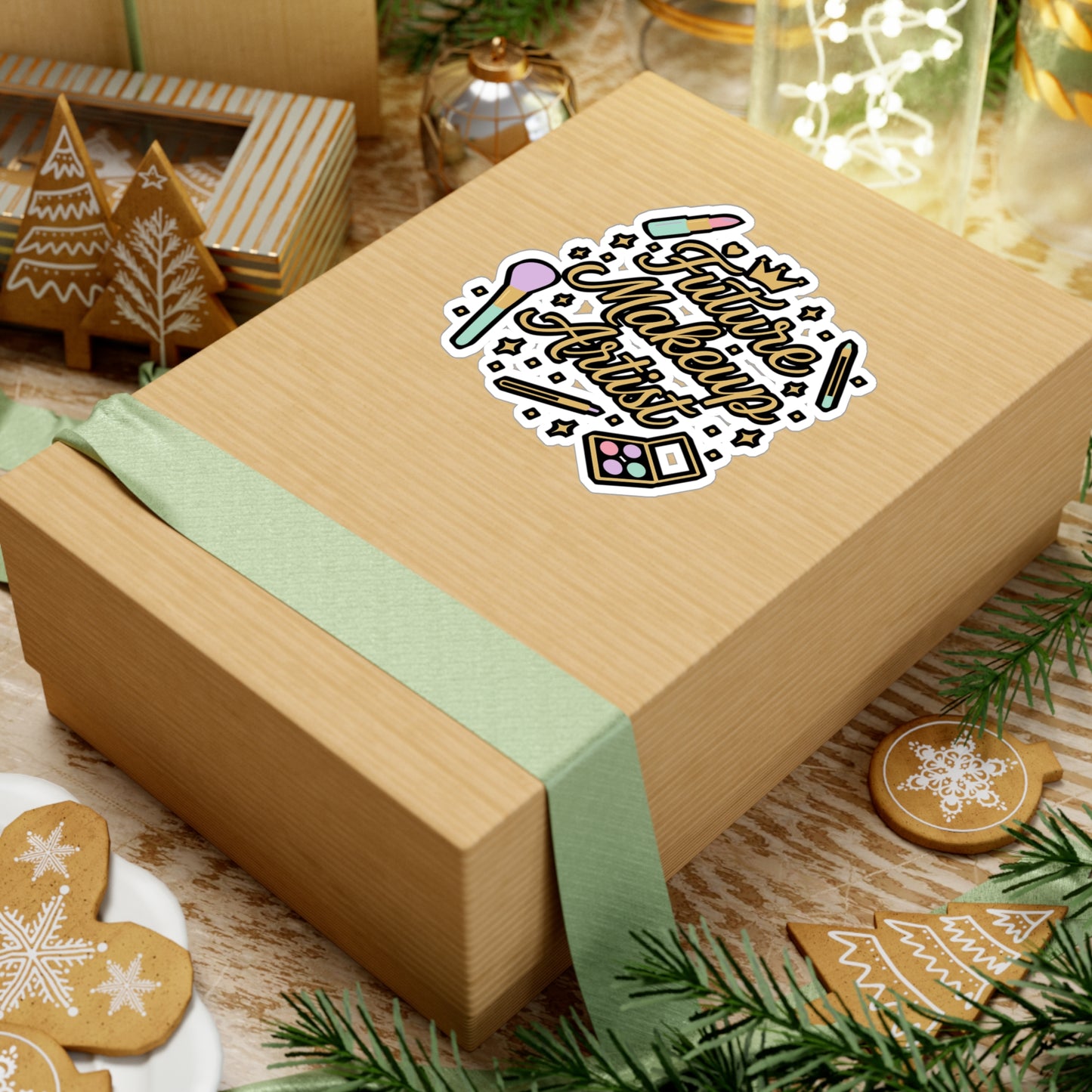 Future Makeup Artist – Vinyl Sticker for Laptop or Water Bottle | Beauty Lover Gift, Lashes Decal, Makeup Accessories