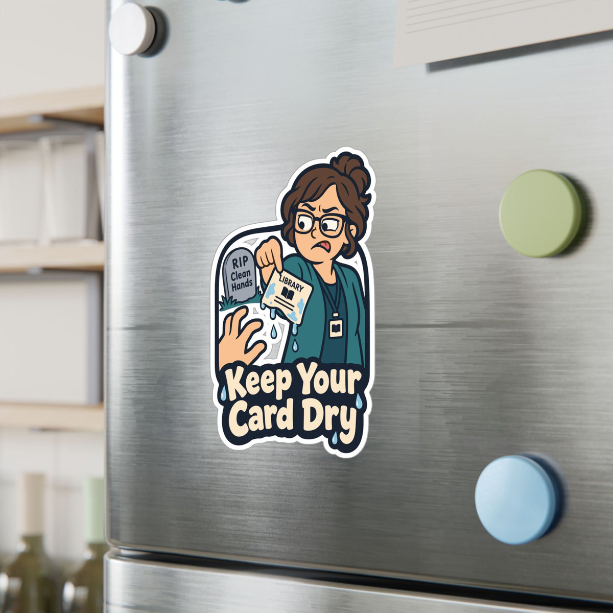 Librarian Sticker – Keep Your Card Dry, Fabulous Unicorn Decals with Magical Charm for Laptop or Water Bottle