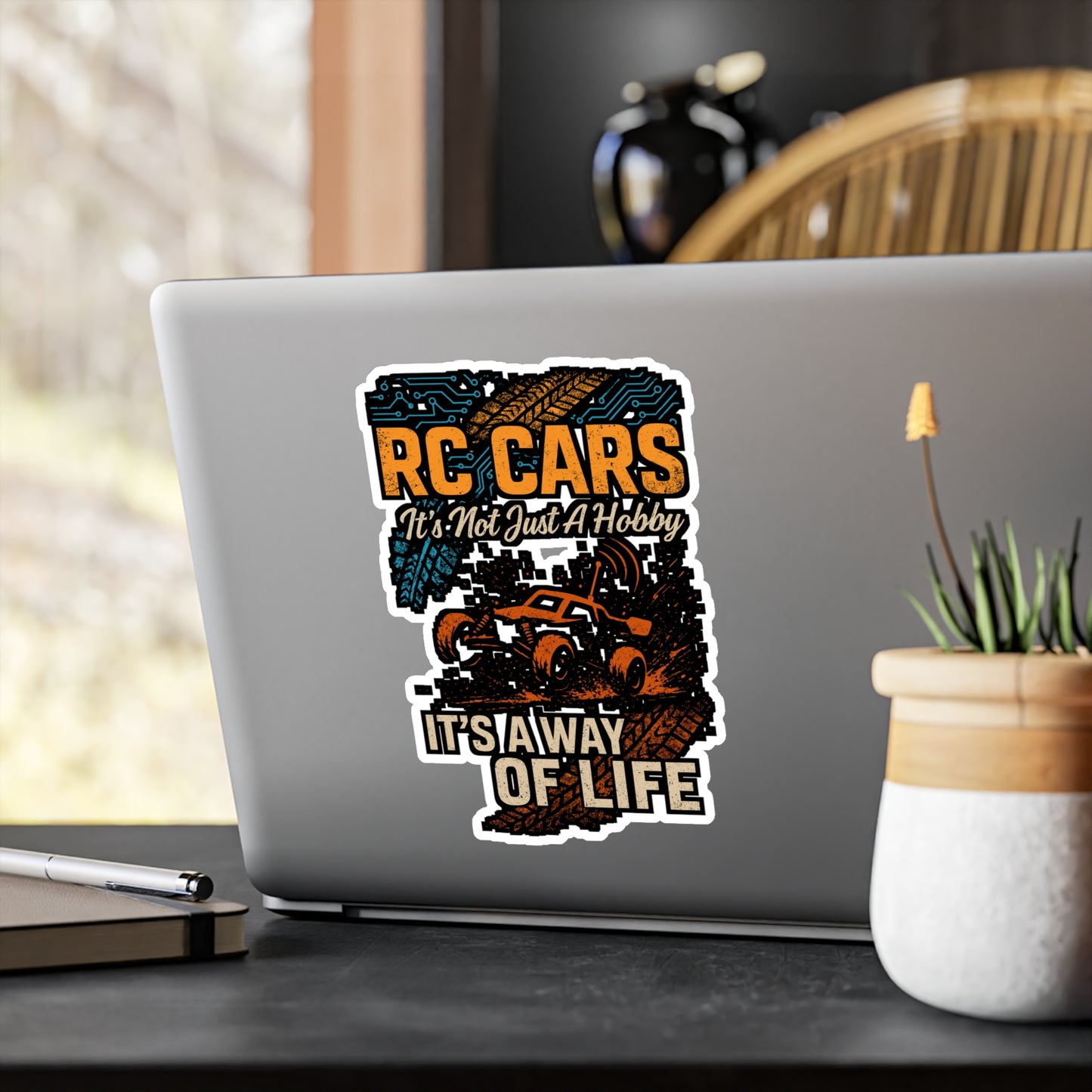 RC Cars – It’s Not Just a Hobby, It’s a Way of Life | Vinyl Sticker for Laptop or Water Bottle | Remote Control Car Gift