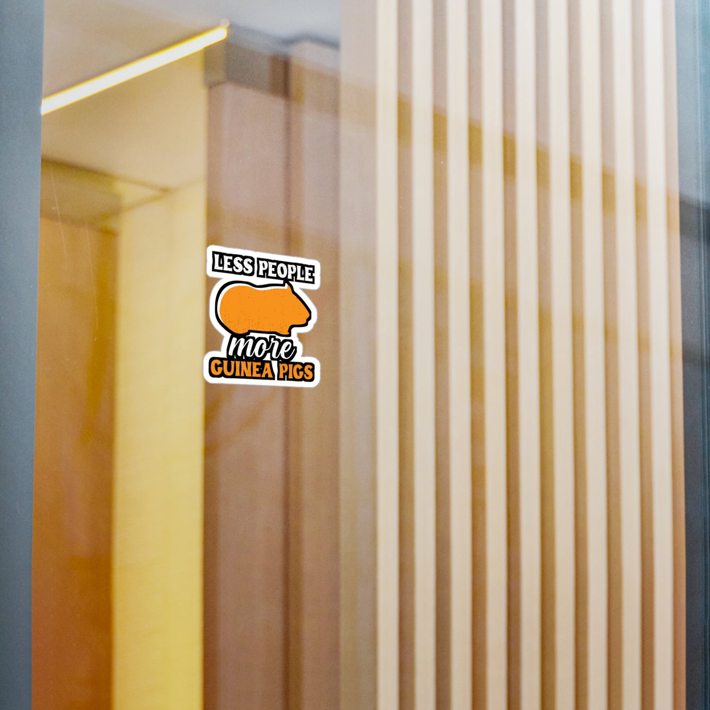 Less People More Guinea Pigs | Guinea Sticker | Guinea pig Decals | Furry Laptop Sticker | Guinea Gift | Guinea pig Gift