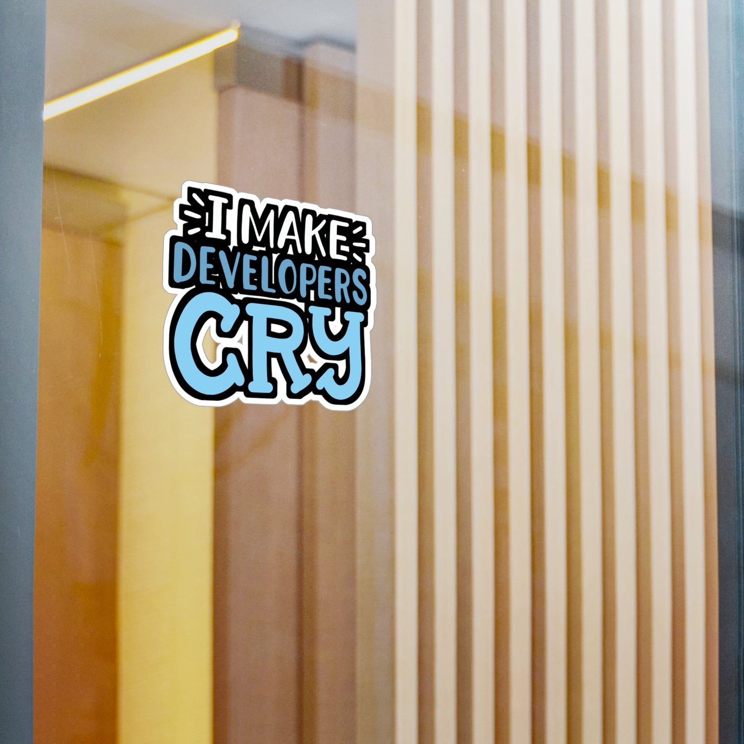 I Make Developers Cry - Sqa Sticker for Laptop Sticker. Water Bottle Sticker, Vinyl Software-quality Decal - Sqa Gift