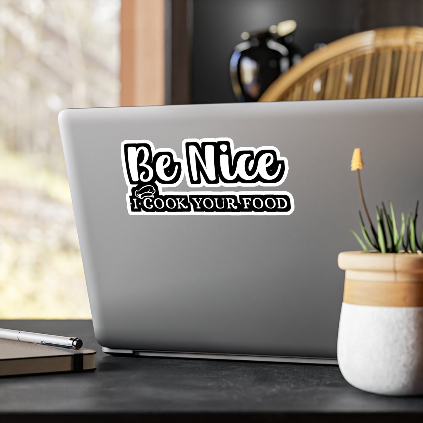 Be Nice I Cook Your Food | Lunch lady Sticker | Lunch Decals | School Laptop Sticker | Lunch lady Gift | Lunch Gift