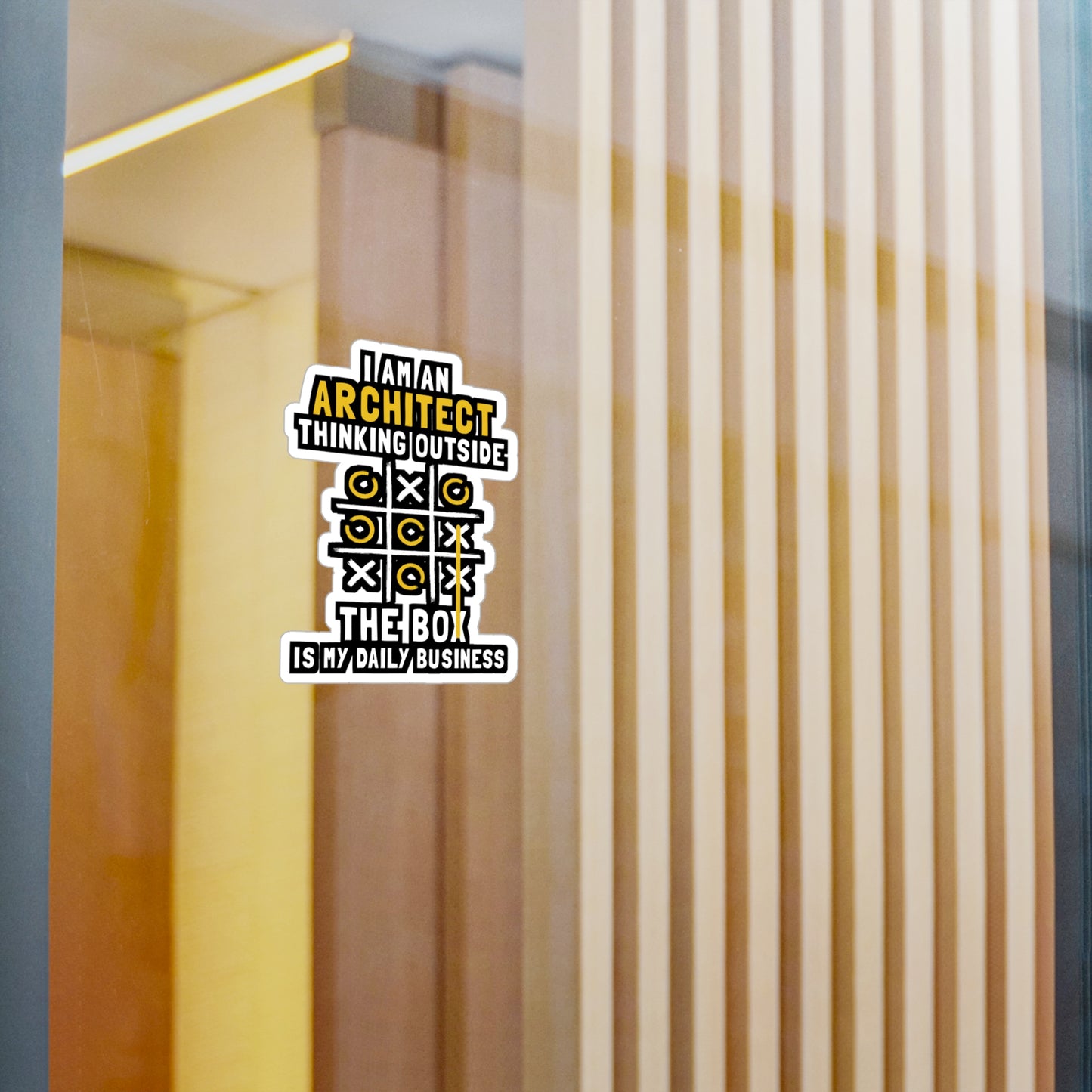 I'm An Architect Thinking Outside The Box Is My Daily Business - Architecture Sticker for Laptop Sticker. Water Bottle Sticker, Vinyl Studio Decal - Architecture Gift