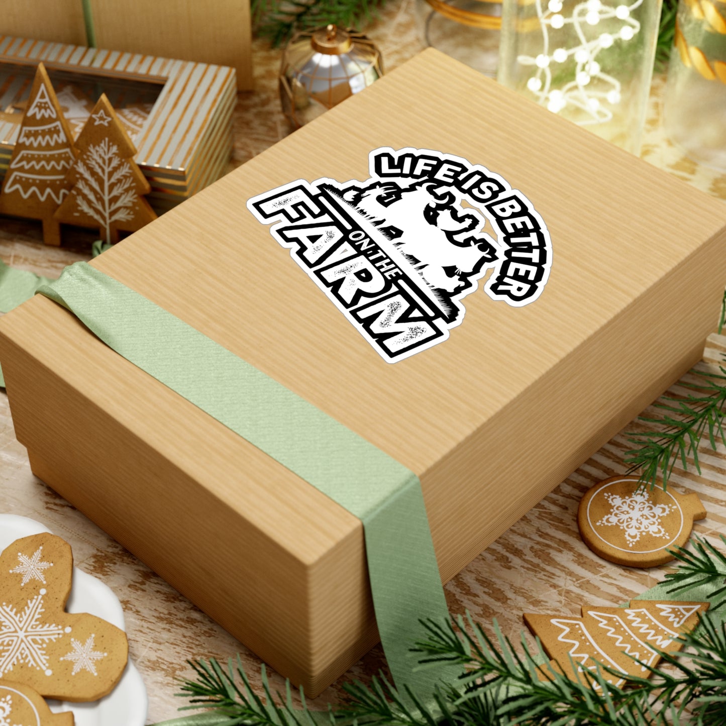 Life Is Better On the Farm - Farmer Sticker for Laptop Sticker. Water Bottle Sticker, Vinyl Farm Decal - Farmer Gift