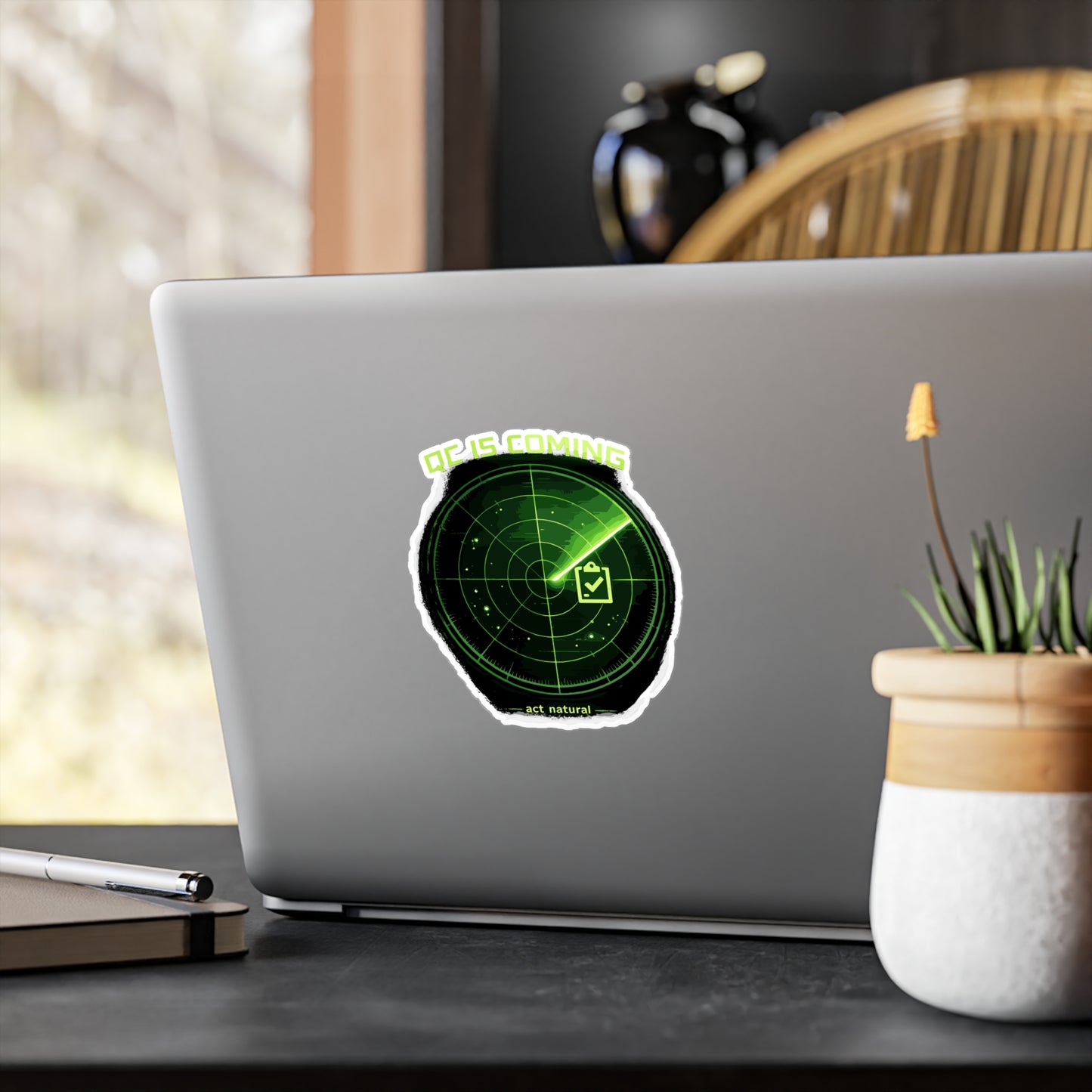 Welder Sticker QC is coming Funny Welding Decals for Fabricator, Arch Craft Lovers Waterproof Vinyl for Laptop, Toolbox