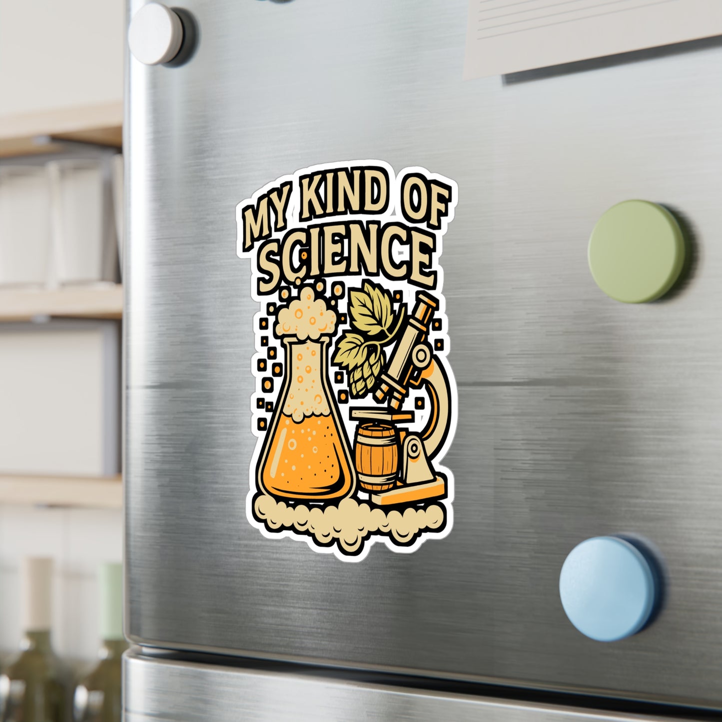 My Kind Of Science – Beer Sticker for Car, Laptop & Water Bottle | Vinyl Craft Beer Decal | Liquor Gift for Beer Lovers