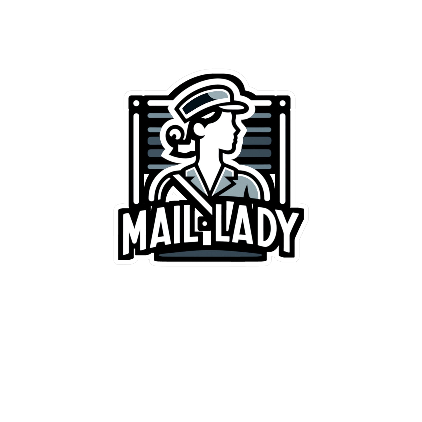 Mail Lady  - Postal worker Sticker for Laptop Sticker. Water Bottle Sticker, Vinyl Funny postal worker Decal - Postal worker Gift