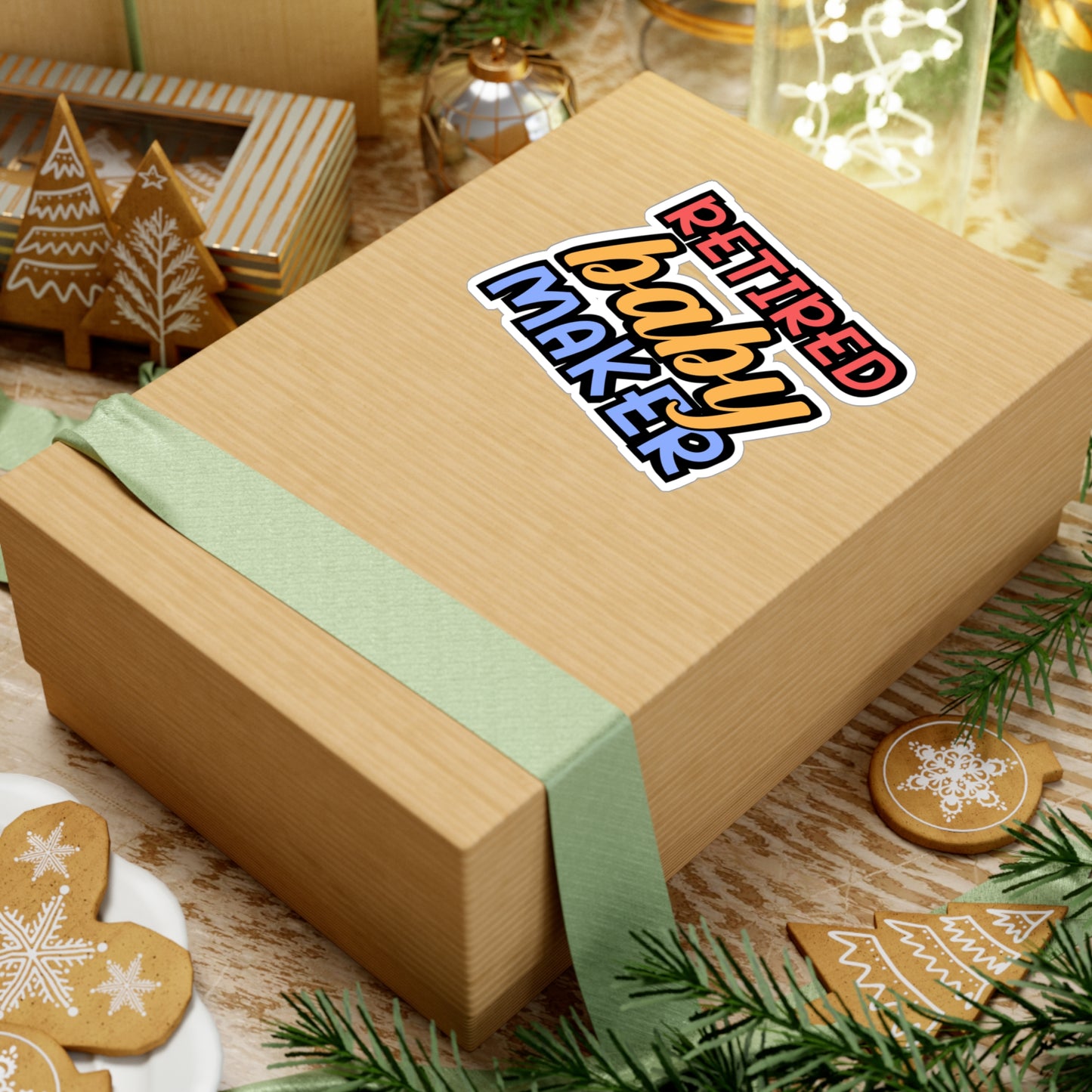 Retired Baby Maker | Vasectomy Sticker | Childproofing Decals | Parenthood Laptop Sticker | Vasectomy Gift | Childproofing Gift