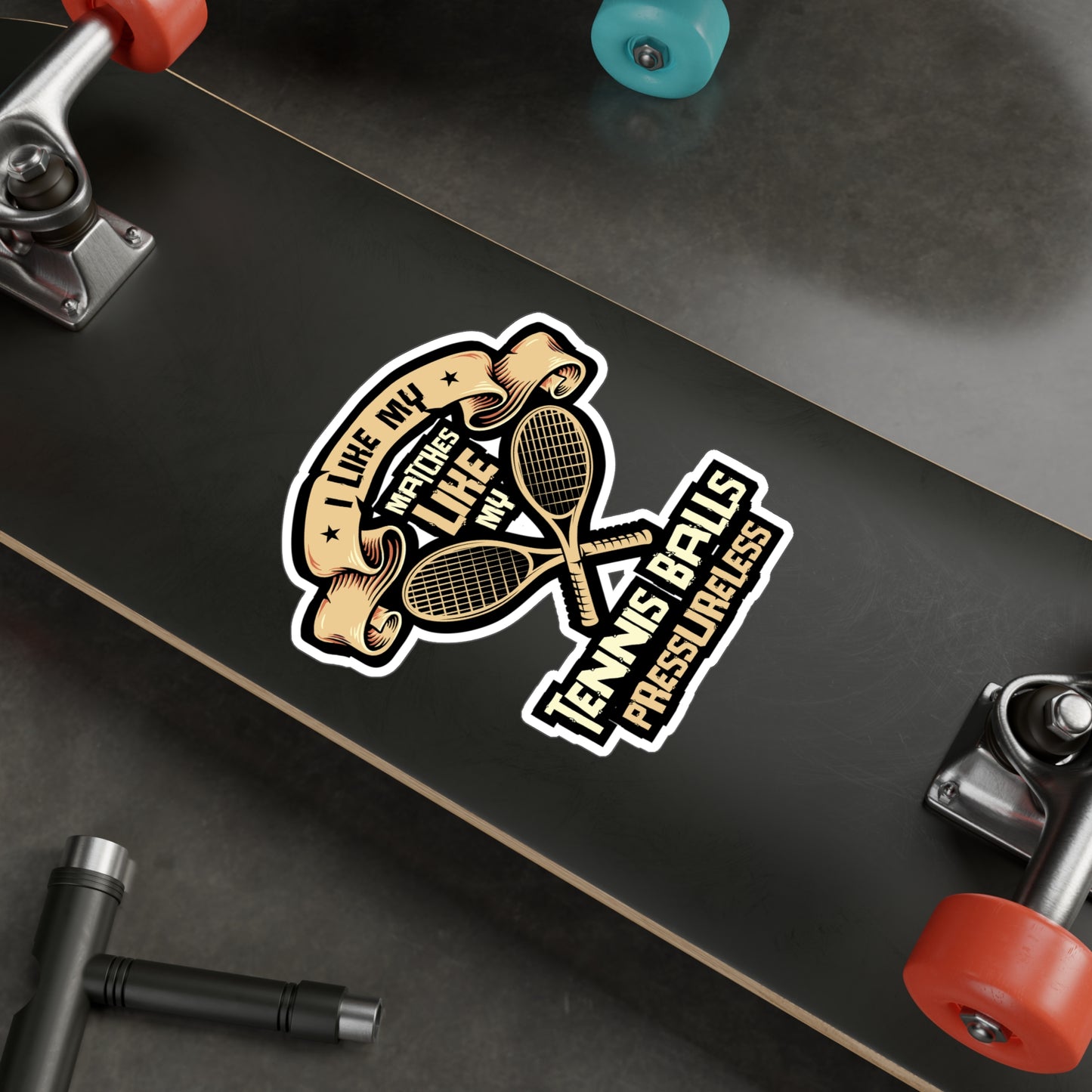 I Like My Matches - Padel Sticker for Laptop Sticker. Water Bottle Sticker, Vinyl Padel court Decal - Padel Gift