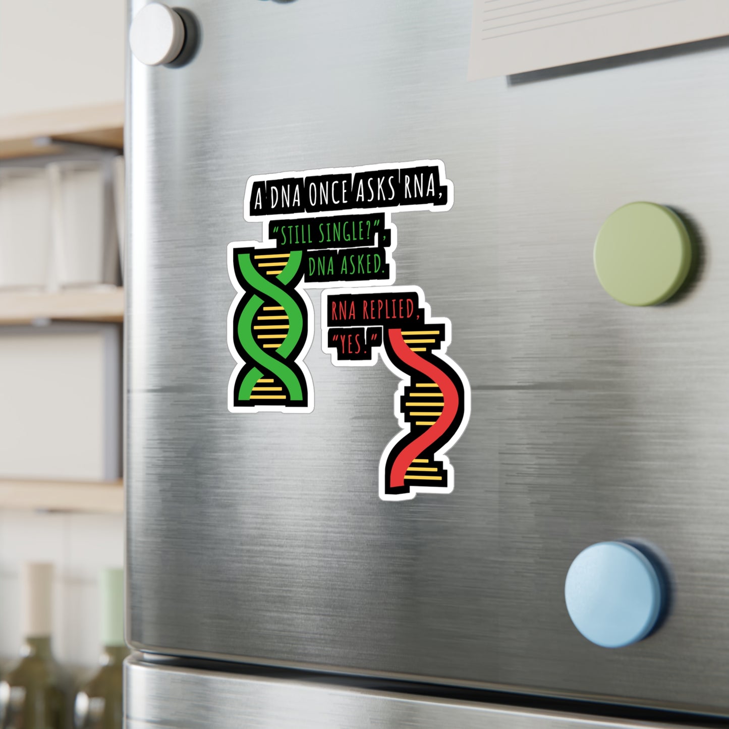 DNA - Still Single - RNA - Always - Biology Sticker for Laptop Sticker. Water Bottle Sticker, Vinyl Physicist Decal - Biology Gift