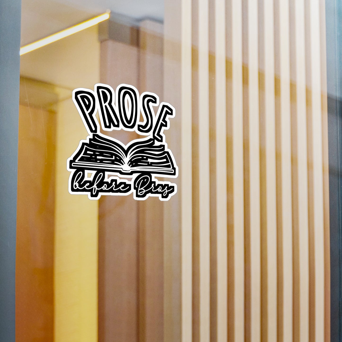 Prose Before Bros | Reading Sticker | Day Decals | Book Laptop Sticker | Reading Gift | Day Gift
