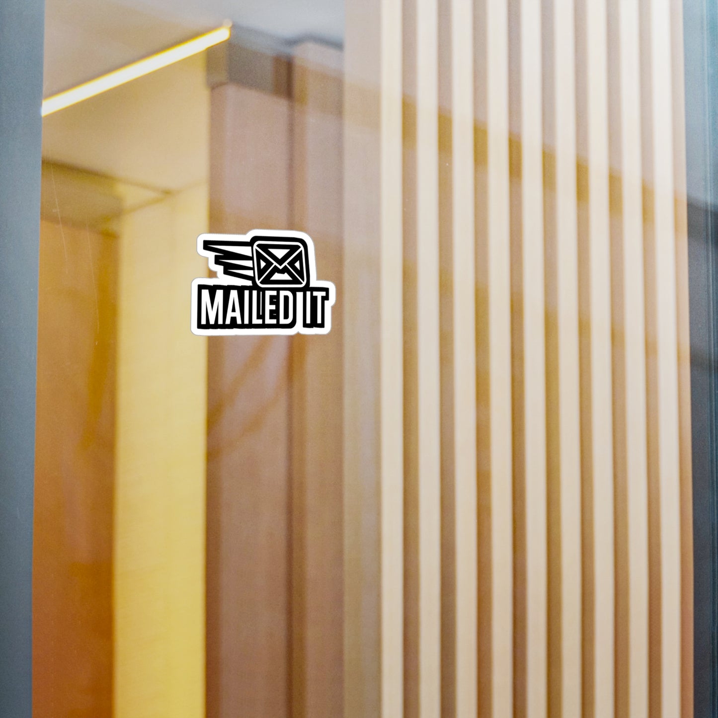 Mailed it - Postal worker Sticker for Wall, Laptop, Window, Truck, Car Postal worker Gift Vinyl Funny postal worker Decal Sticker