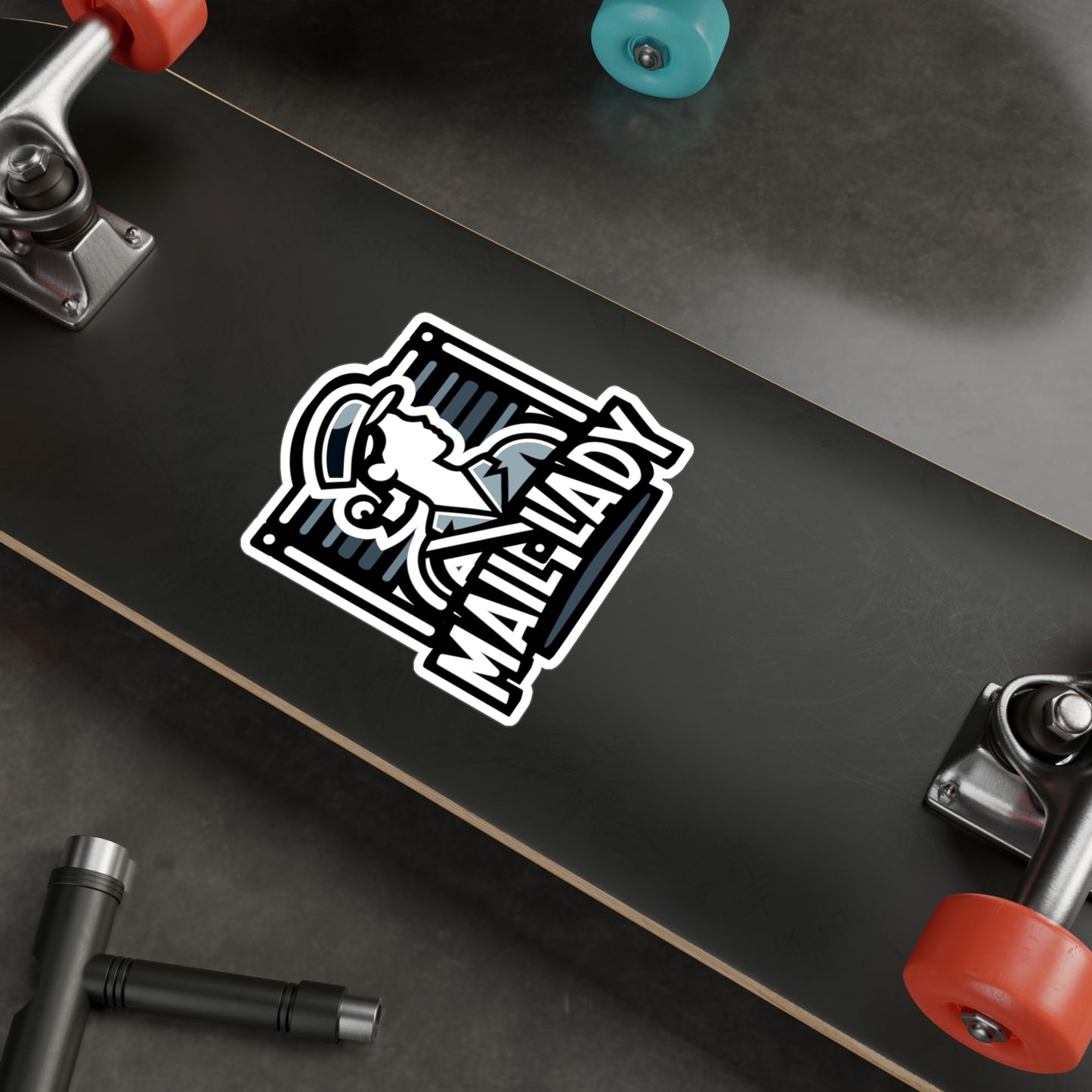 Mail Lady  - Postal worker Sticker for Laptop Sticker. Water Bottle Sticker, Vinyl Funny postal worker Decal - Postal worker Gift