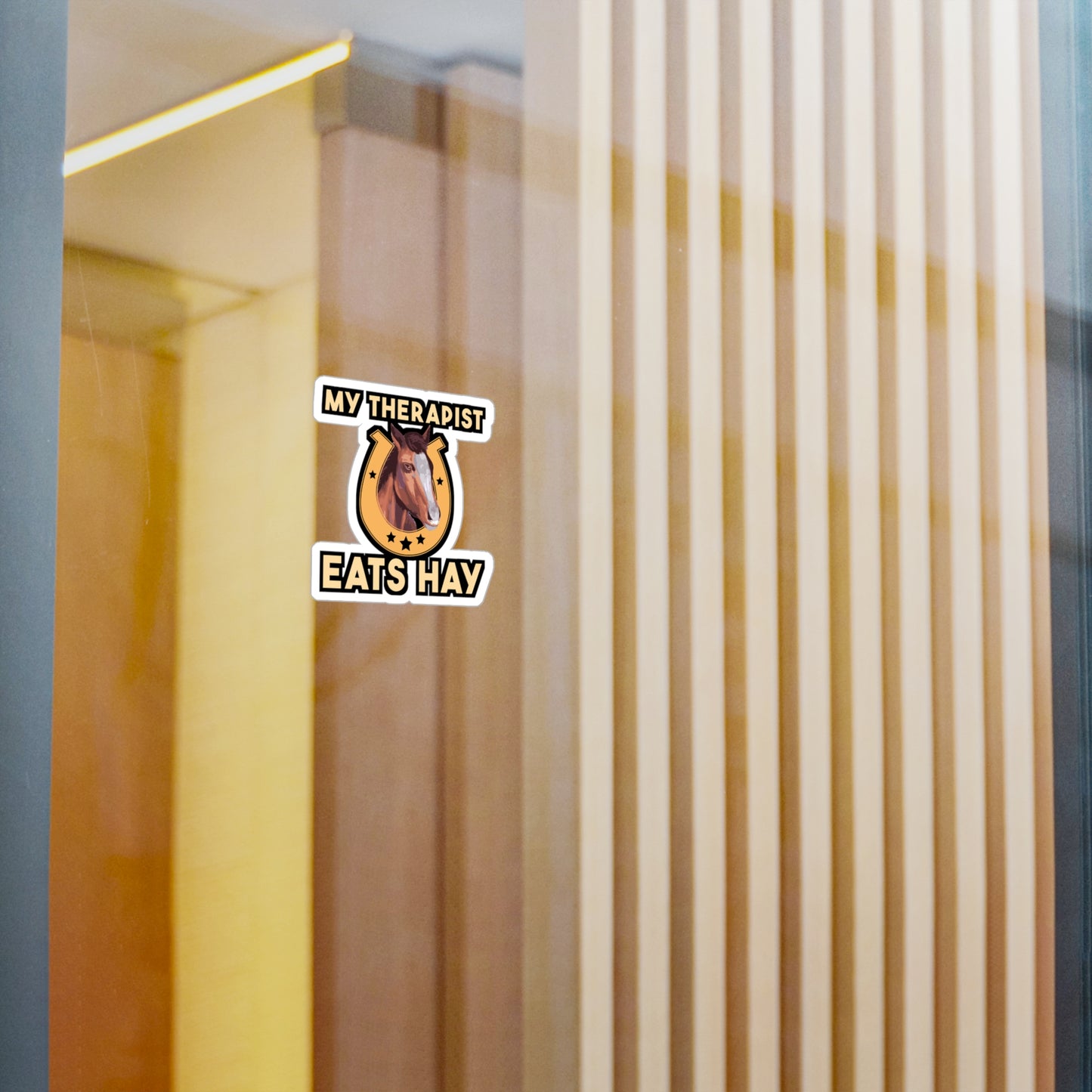 My Therapist Eats Hay Horse | Horseback-riding Sticker | Hay Decals | Mare Laptop Sticker | Horseback-riding Gift | Hay Gift