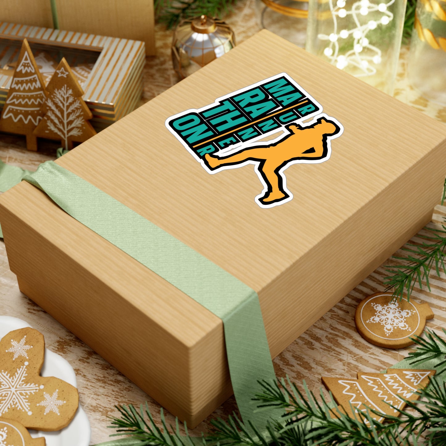 Marathon Runner - Marathon Sticker for Car Window Laptop Sticker. Water Bottle Sticker, Vinyl Running Decal, Funny Sticker - Marathon Gift