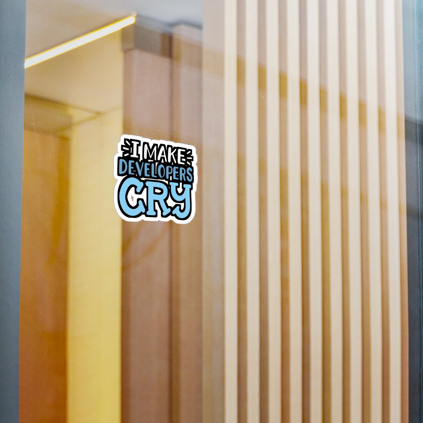 I Make Developers Cry - Sqa Sticker for Laptop Sticker. Water Bottle Sticker, Vinyl Software-quality Decal - Sqa Gift