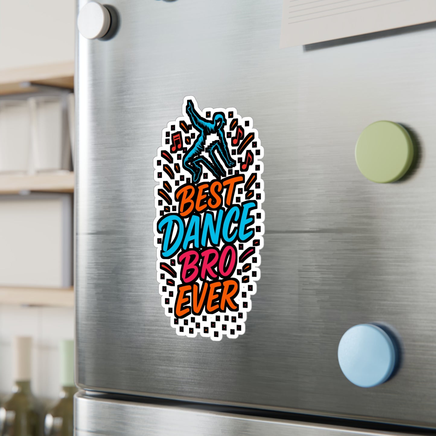 Best Dance Bro Ever – Vinyl Sticker for Laptop or Water Bottle | Performing Arts & Dancer Gift