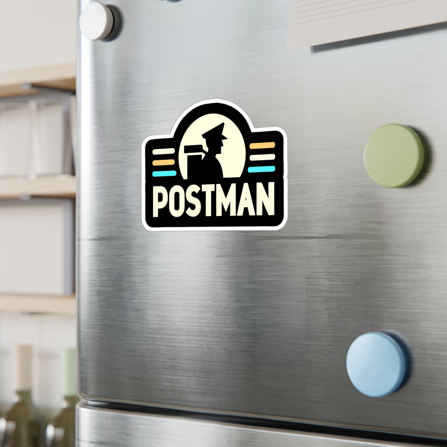 Postman - Postal worker Sticker for Laptop Sticker. Water Bottle Sticker, Vinyl Funny postal worker Decal - Postal worker Gift