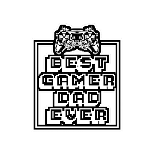 Gamer Dad - Gamer Sticker for Car Window Laptop Sticker. Water Bottle Sticker, Vinyl Gaming Decal, Geek Sticker - Gamer Gift