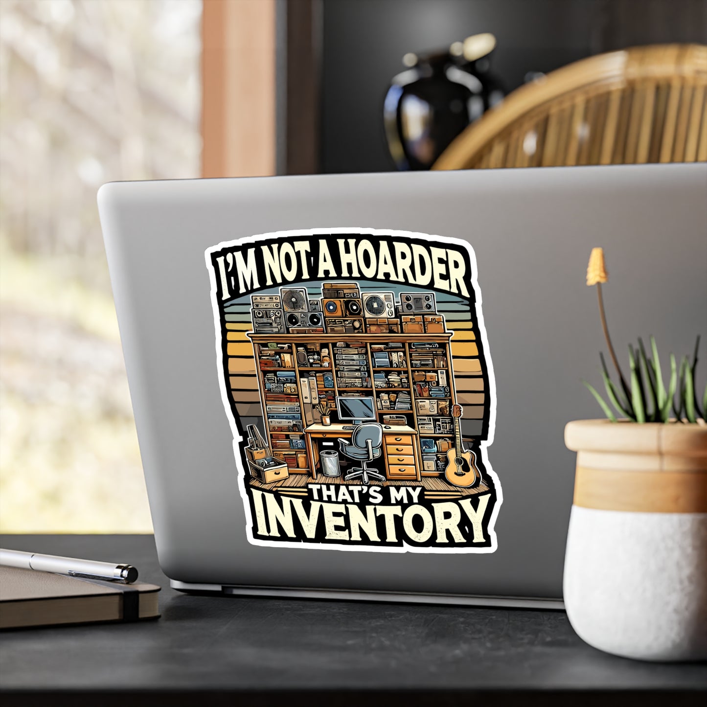 I'm Not A Hoarder, That's My Inventory - Entrepreneur Sticker for Laptop Sticker. Water Bottle Sticker, Vinyl Hoarder Decal - Entrepreneur Gift