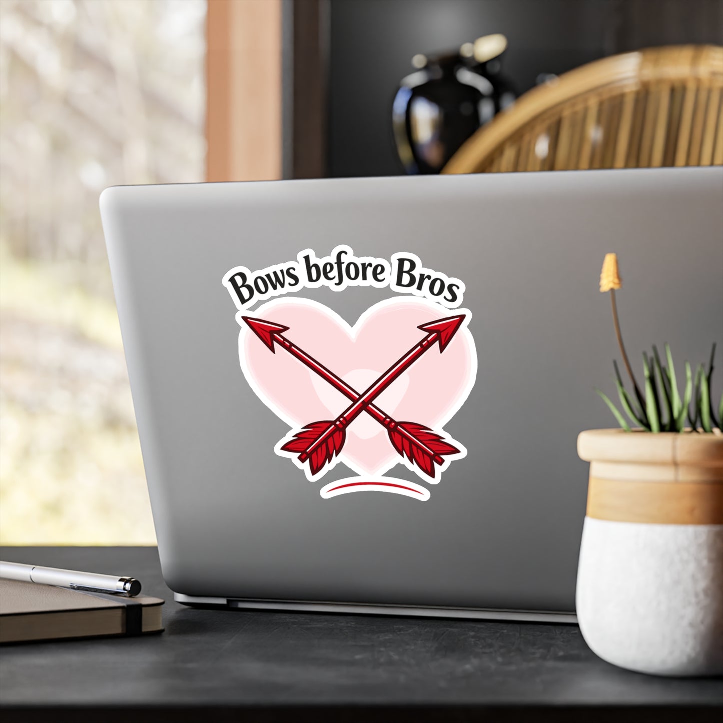 Archery Sticker Bows before Bros Funny Archer Hunting Shoot Design, Waterproof Vinyl Decals for Laptop Water Bottle