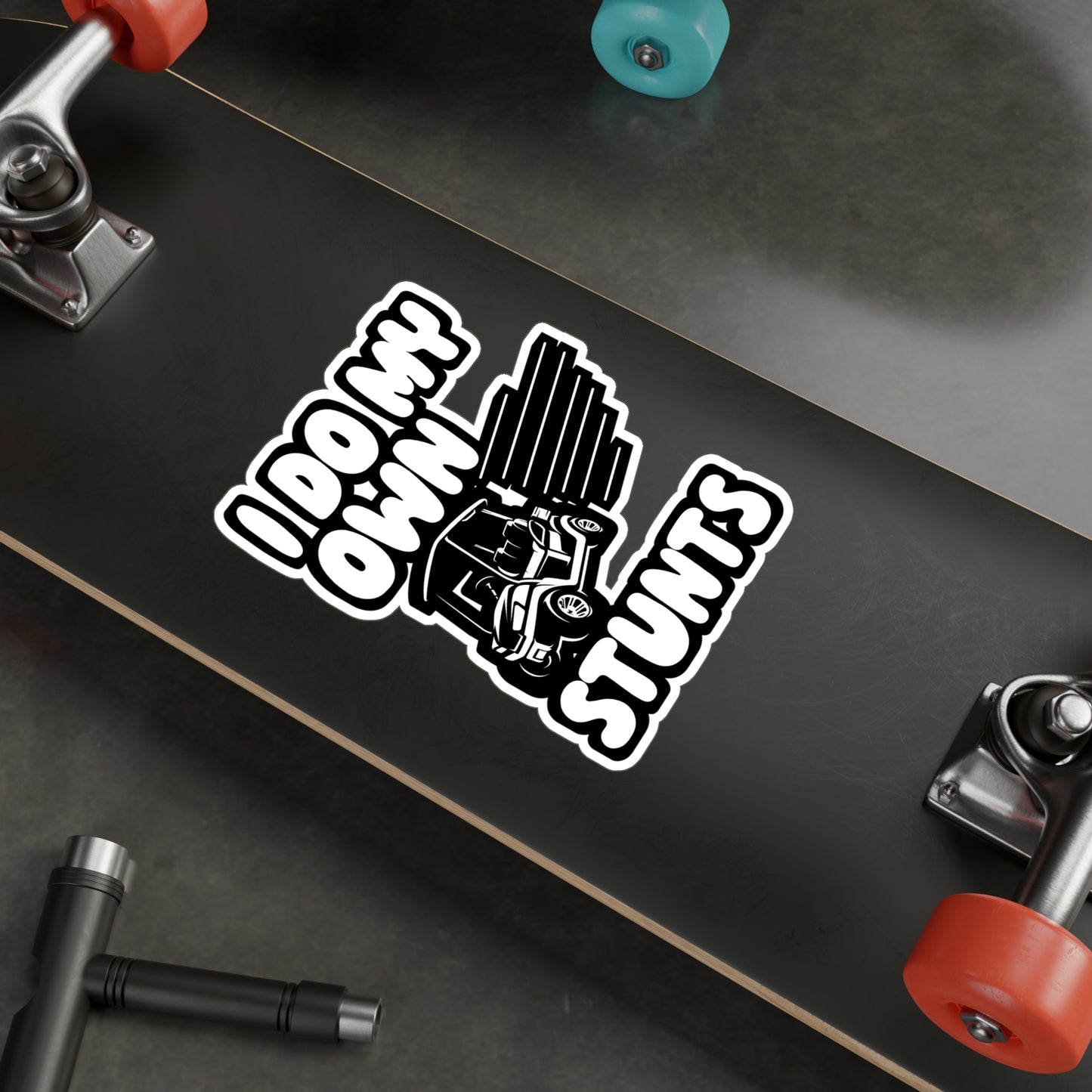 I Do My Own Stunts - Golf Sticker for Wall, Laptop, Window, Truck, Car Golf Gift Vinyl Golfing Decal Sticker