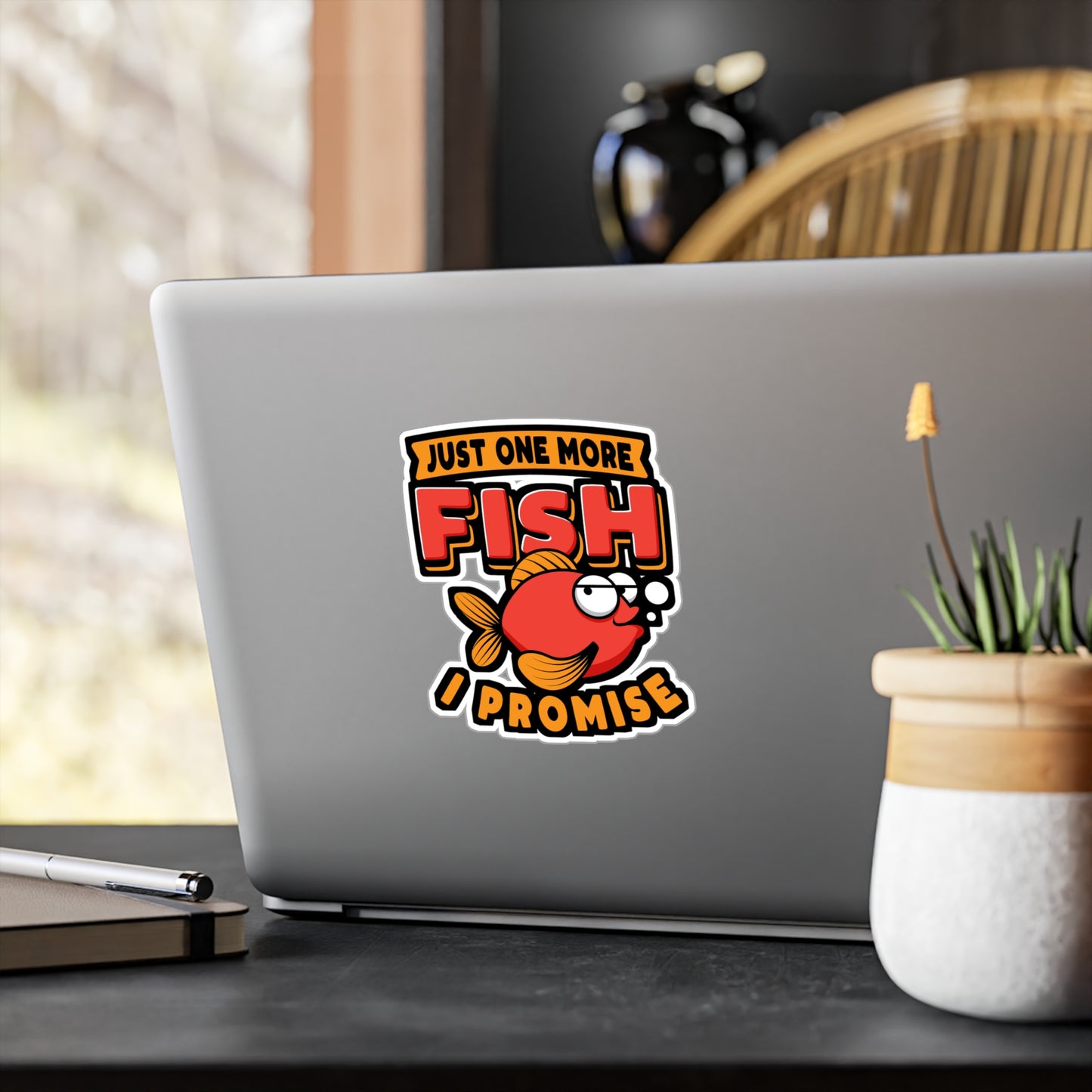 Just One More Fish I Promise - Aquarist Sticker for Laptop Sticker. Water Bottle Sticker, Vinyl Aquascaping Decal - Aquarist Gift