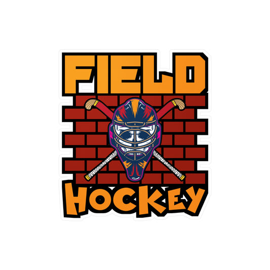 Field Hockey - Field hockey Sticker for Laptop Sticker. Water Bottle Sticker, Vinyl Hockey Decal - Field hockey Gift