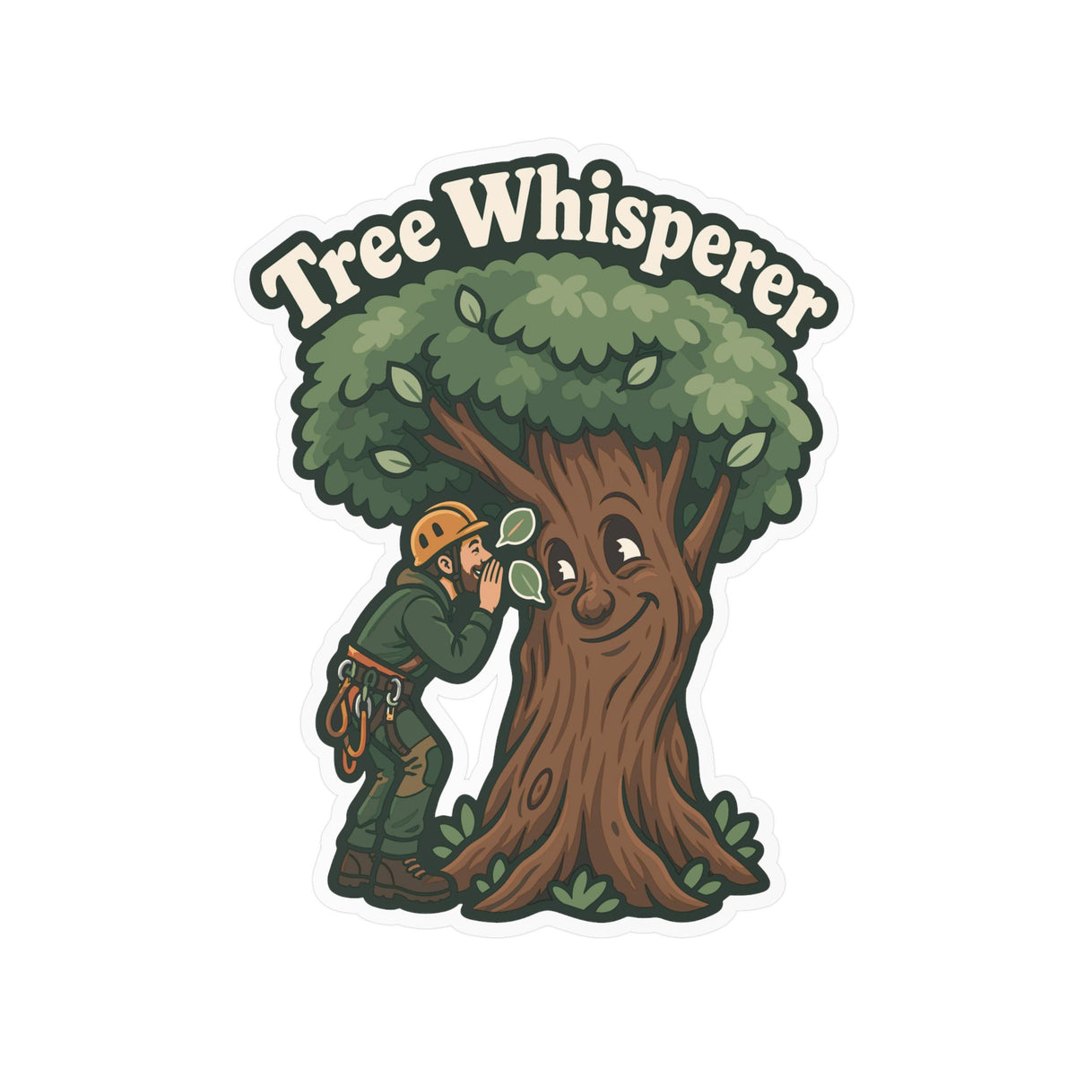 Tree Sticker - Tree Whisperer Design for the Outdoor Worker and Branch Manager, Laptop and Water Bottle Decals