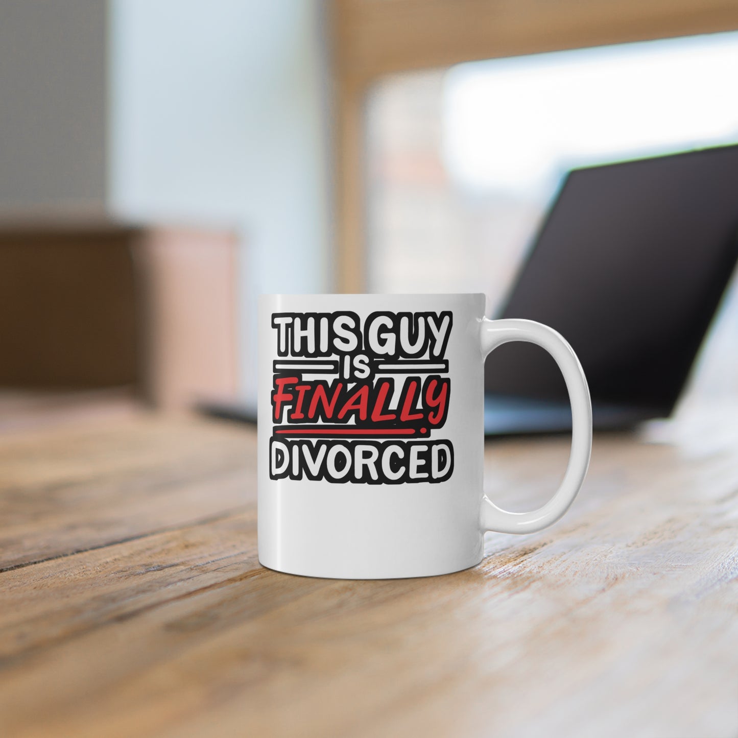 Divorced - Divorcee Mug for Coffee 11oz. Divorcee Cup, White ceramic, Divorced Mug, Ex-wife Tea Cup - Divorcee Gift