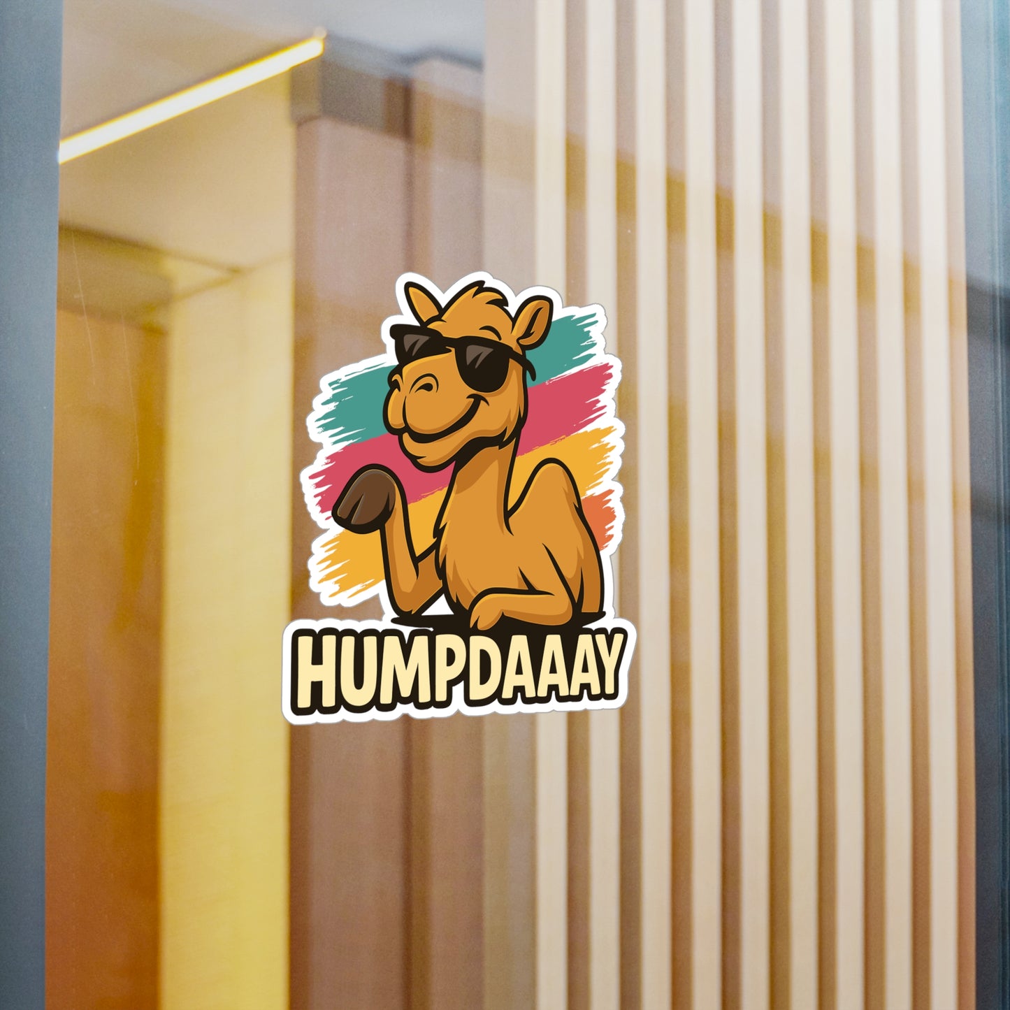 Humpdaaay - Camel Sticker for Laptop or Water Bottle - Funny Gift for Coworkers and Hump Day Fans