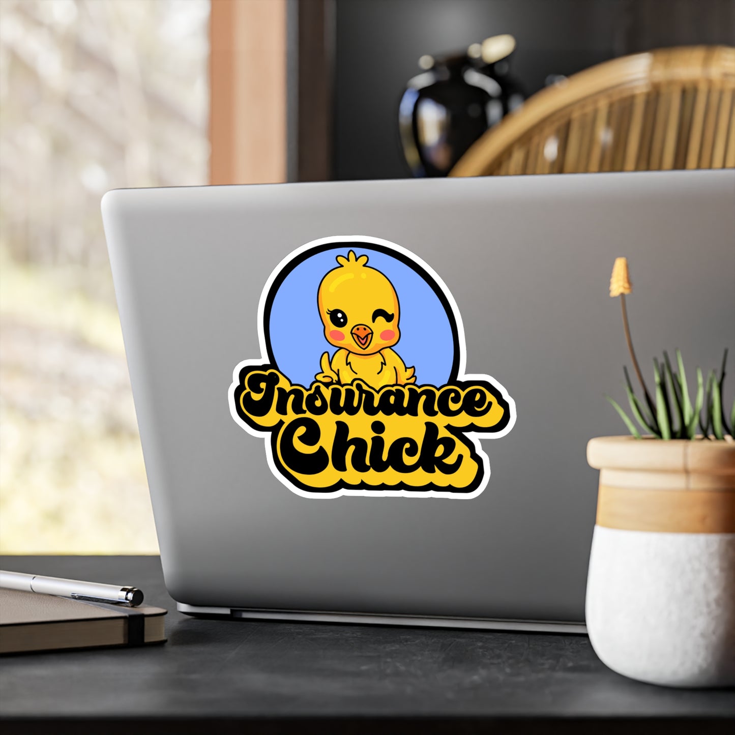 Insurance Chick | Insurance-agent Sticker | Policy Decals | Premium Laptop Sticker | Insurance-agent Gift | Policy Gift